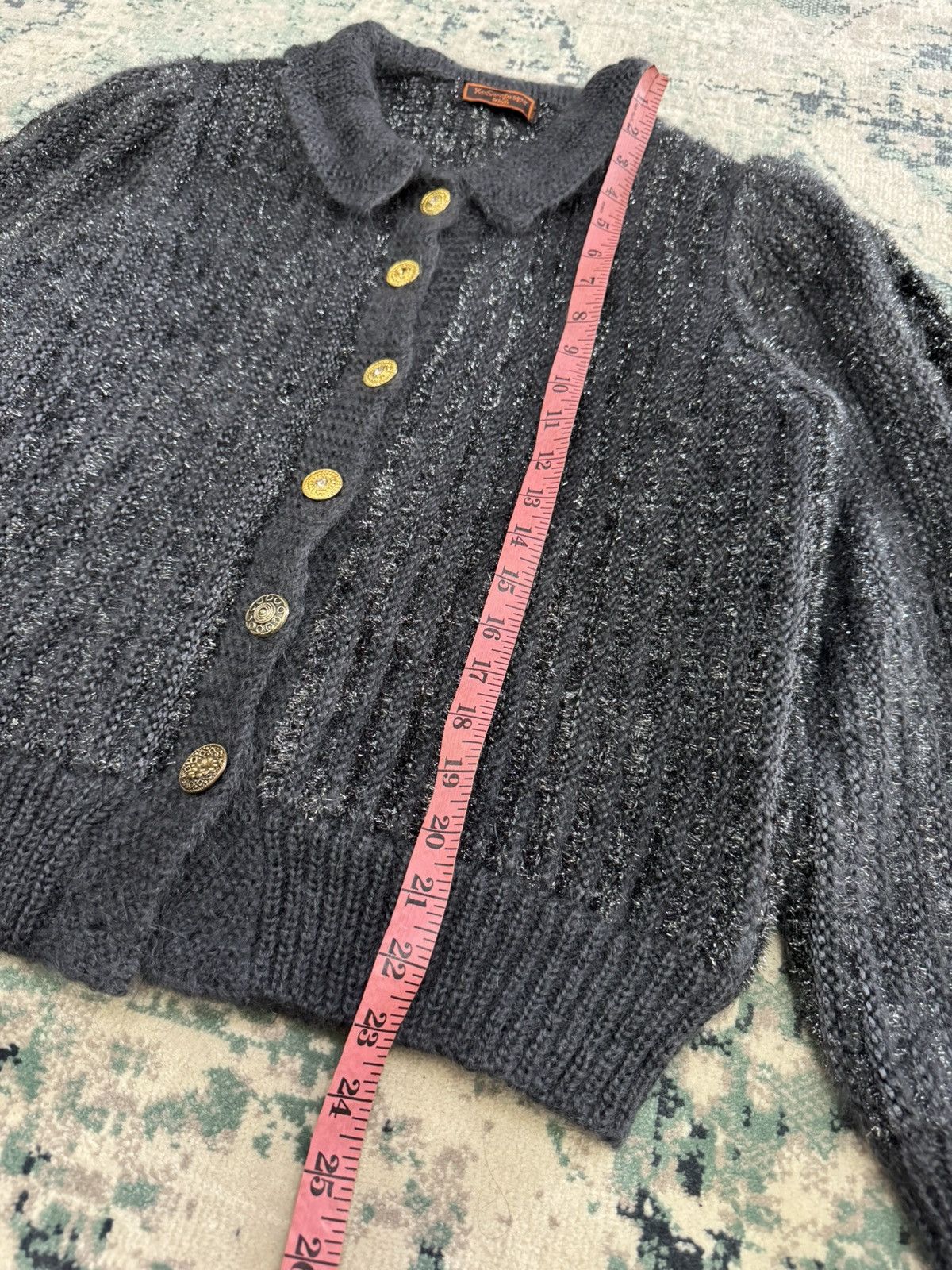 Vintage × Yves Saint Laurent VINTAGE YSL TRICOTS MIX WOOL KNITWEAR CARDIGAN Size M / US 6-8 / IT 42-44 - 3 Thumbnail