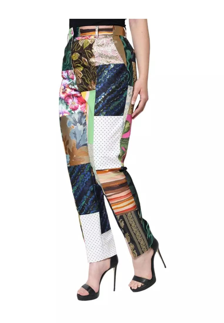 Dolce & Gabbana o1y0925 Casual Pant in Multicolor Size 26" / US 2 / IT 38 - 2 Thumbnail