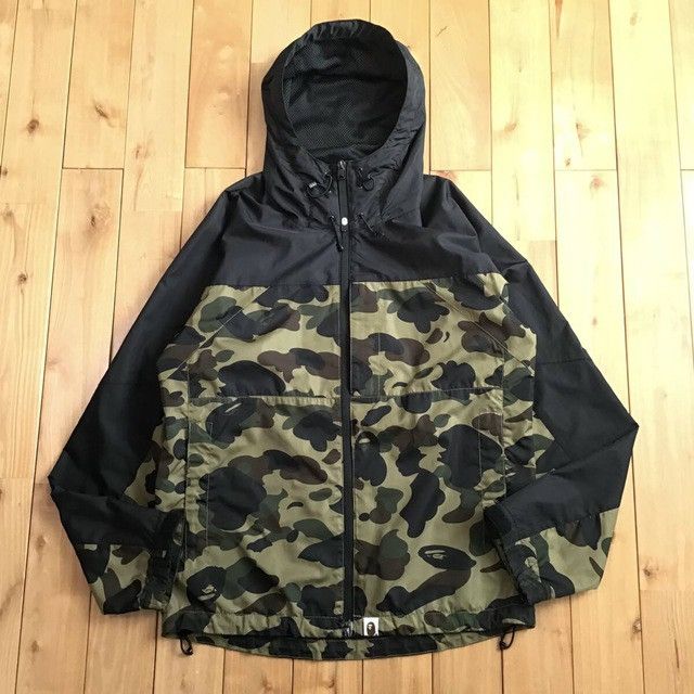 Bape BAPE Hoodie Jacket Black x 1st Camo Green a bathing ape Size US S / EU 44-46 / 1 - 1 Thumbnail