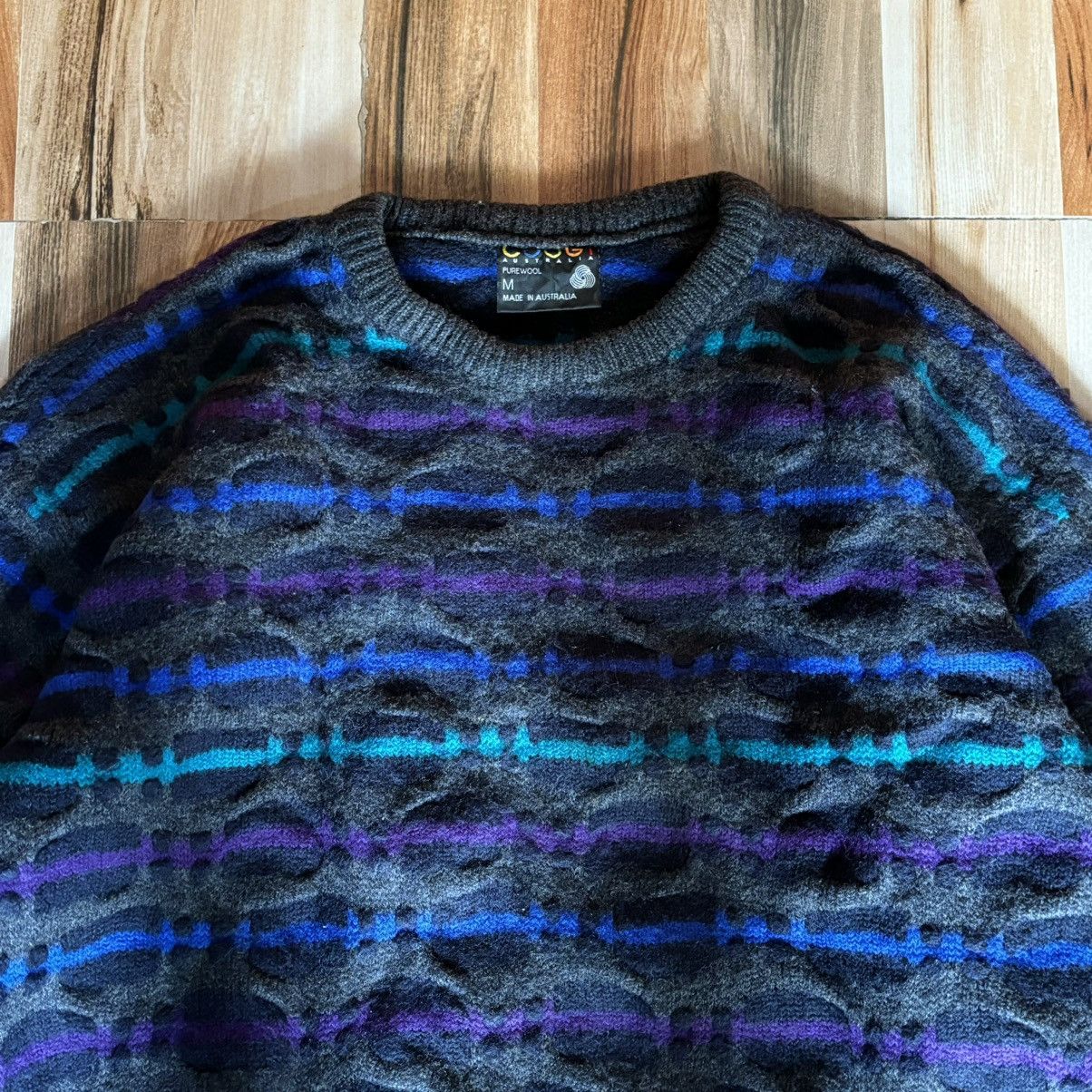Coogi Crazy Vintage Coogi 3D knit Illusional Sweater Size US M / EU 48-50 / 2 - 2 Thumbnail