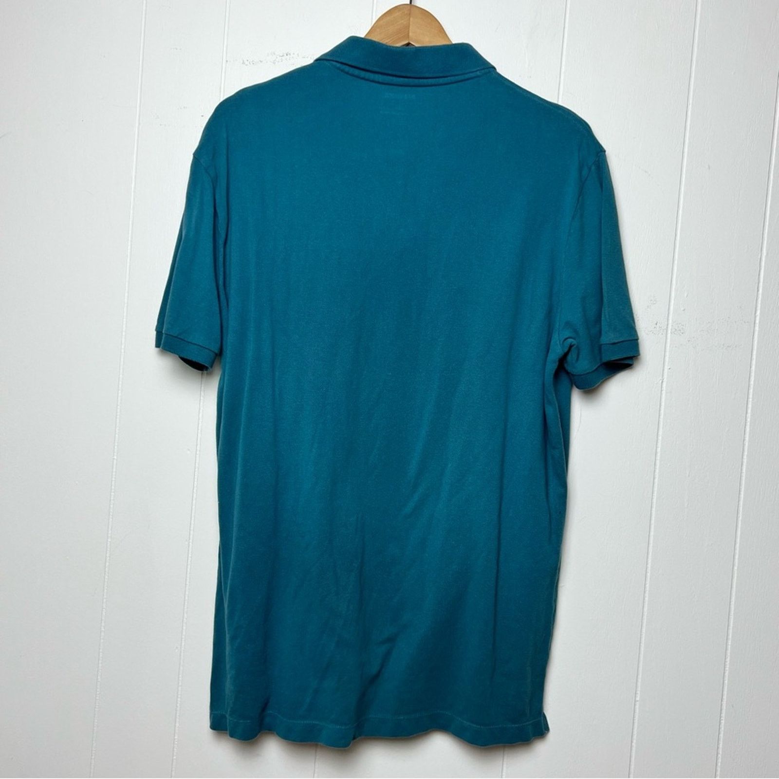 Express Express Teal Cotton Pique Polo Shirt Men’s Size Large Size US L / EU 52-54 / 3 - 12 Thumbnail