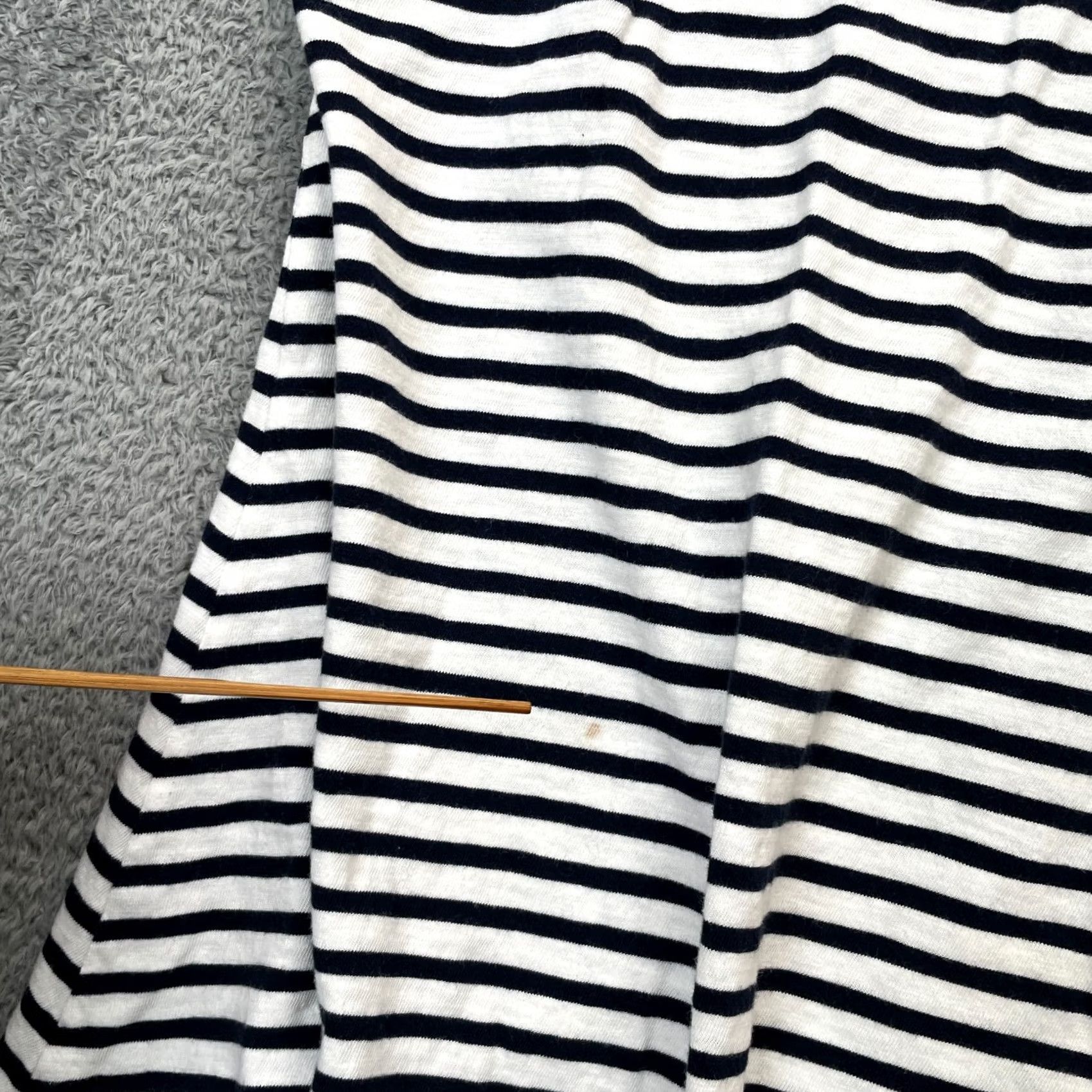J.Crew VINTAGE J.CREW Dress Womens M White Stripe Sleeveless V-Neck Mini Swingy Casual Party/Cocktail Travel Beach Preppy 90s Mens Womens Girls Size M / US 6-8 / IT 42-44 - 7 Thumbnail