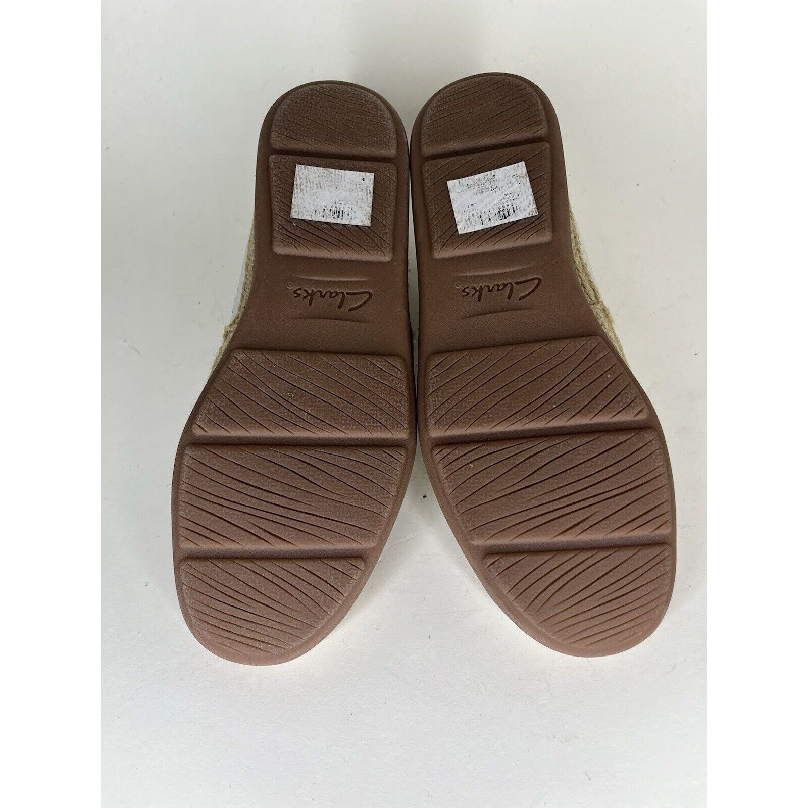 Clarks Clarks Collection White Leather Perforated Espadrilles Shoes Size US 8 / IT 38 - 6 Thumbnail
