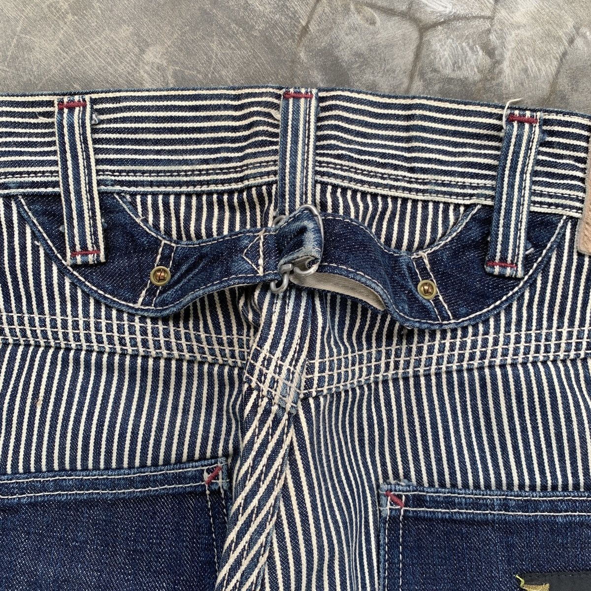 EIGHT-G Vintage Eight-G Hickory Carpenter Double Knee Pants Size US 31 - 10 Thumbnail