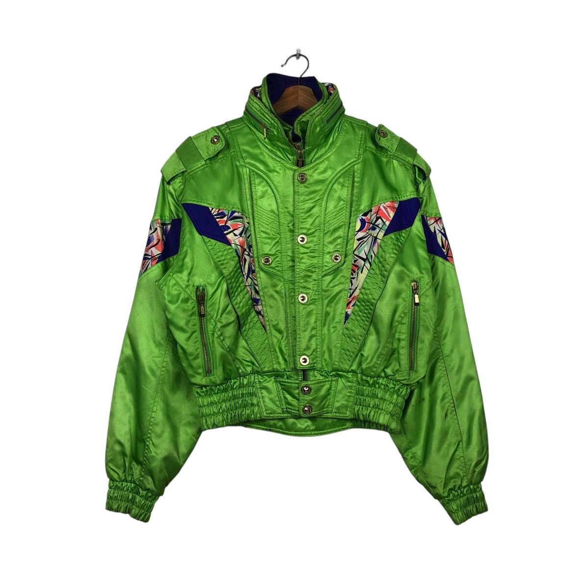 Japanese Brand 📌Cropped Bomber Jacket Ski Wear Killy Multi Color Size US L / EU 52-54 / 3 - 2 Thumbnail