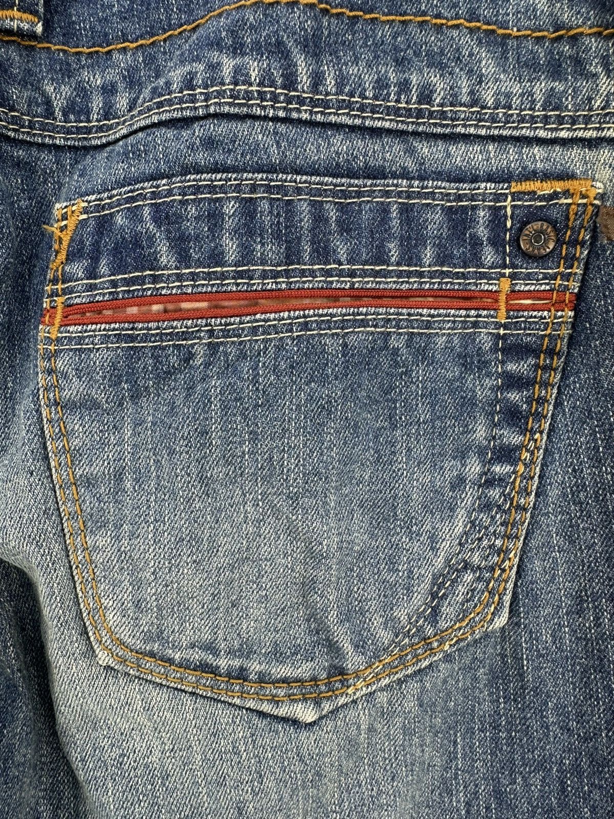 If Six Was Nine Vintage Flare Bell Bottom Women Denim Pants by et Boite Size 27" / US 4 / IT 40 - 10 Thumbnail