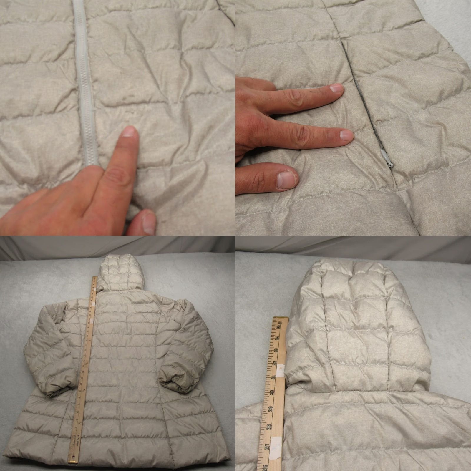 Eddie Bauer Eddie Bauer Down Jacket Womens PXL Gray Insulated Hooded Puffer Size XL / US 12-14 / IT 48-50 - 8 Thumbnail