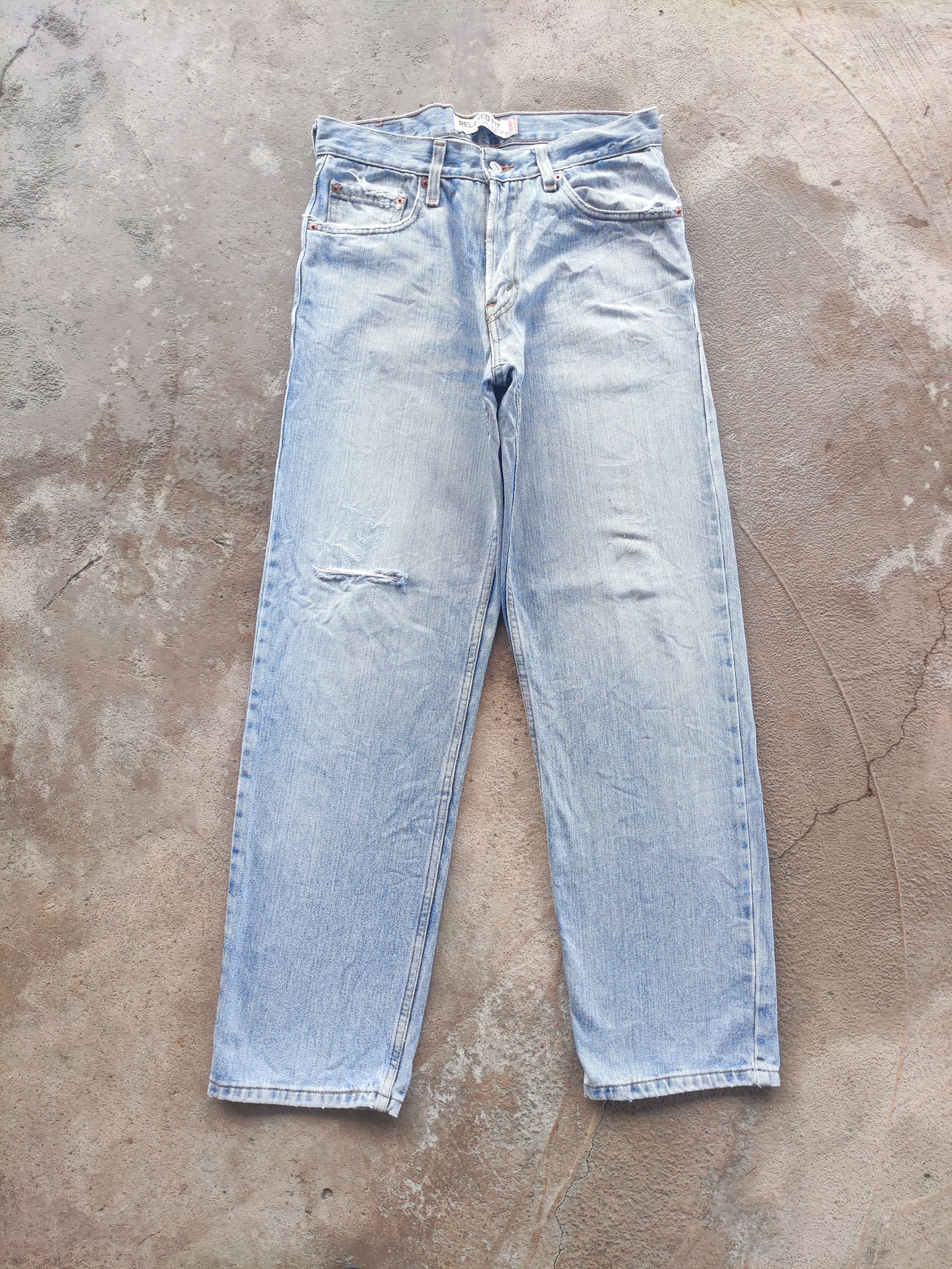 Levi's Vintage Levi's Denim Distress Faded Pants W32 Size US 32 / EU 48 - 1 Thumbnail