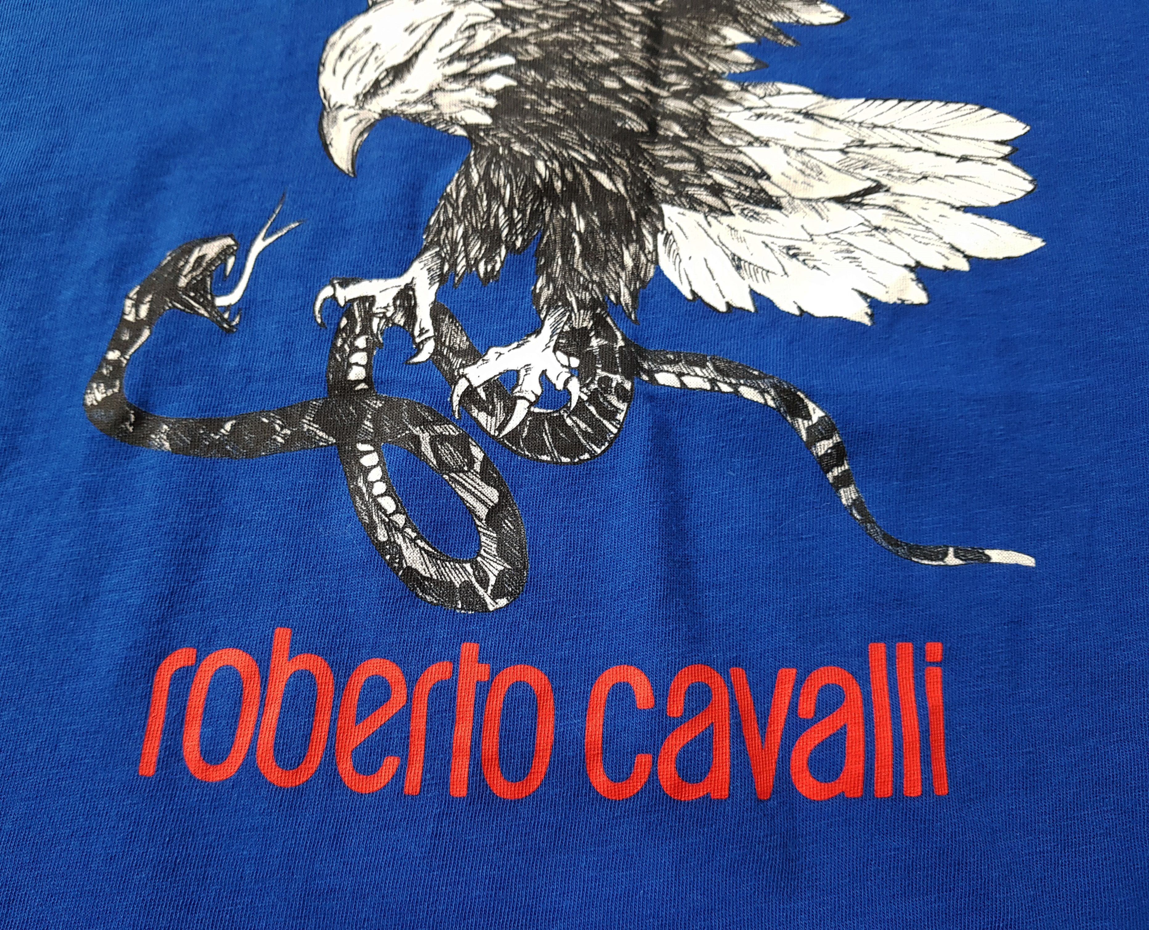 Roberto Cavalli Roberto Cavalli Eagle Logo Short Sleeve Tee T Shirt sz L Size US L / EU 52-54 / 3 - 3 Thumbnail