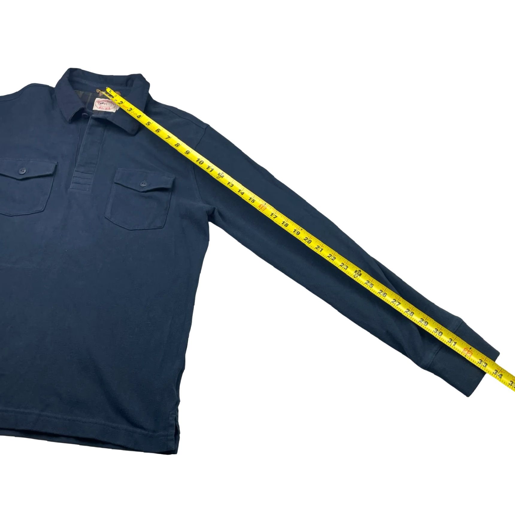 Brooks Brothers Brooks Brothers Men Polo Shirt L/S Rugby Navy Blue Medium 100% Cotton/Chest Pockets Vintage? No Size US M / EU 48-50 / 2 - 6 Thumbnail
