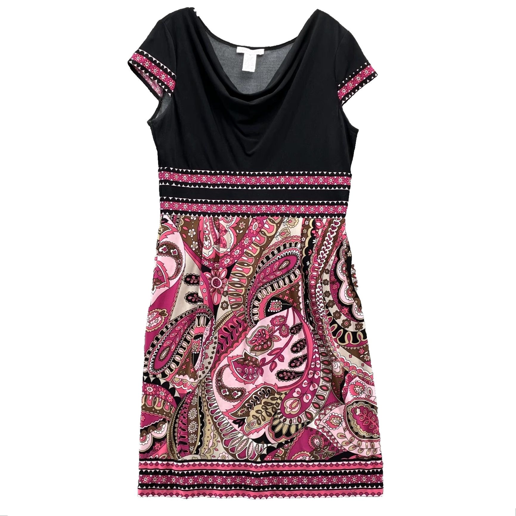 Vintage VINTAGE London Times Dress Womens 12 Paisley 90's Fairy Y2k Corpcore Cocktail Maximalist Size XL / US 12-14 / IT 48-50 - 2 Thumbnail