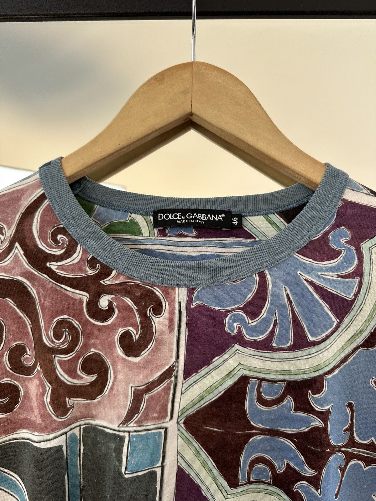 Dolce & Gabbana Vintage Dolce & Gabbana Artisanal Art Print T-Shirt 00’s Size US S / EU 44-46 / 1 - 5 Thumbnail