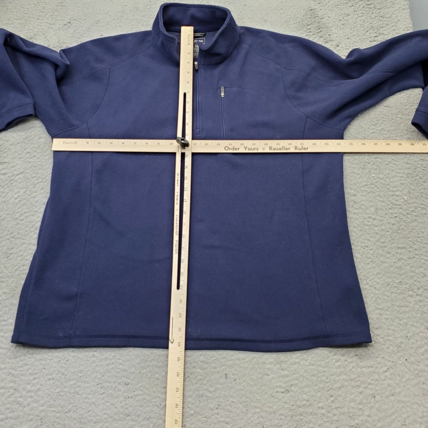 Vintage L.L. Bean Better Sweater Mens XL Blue Fleece Long Sleeve Mock Neck Quarter Zip Size US XL / EU 56 / 4 - 3 Thumbnail