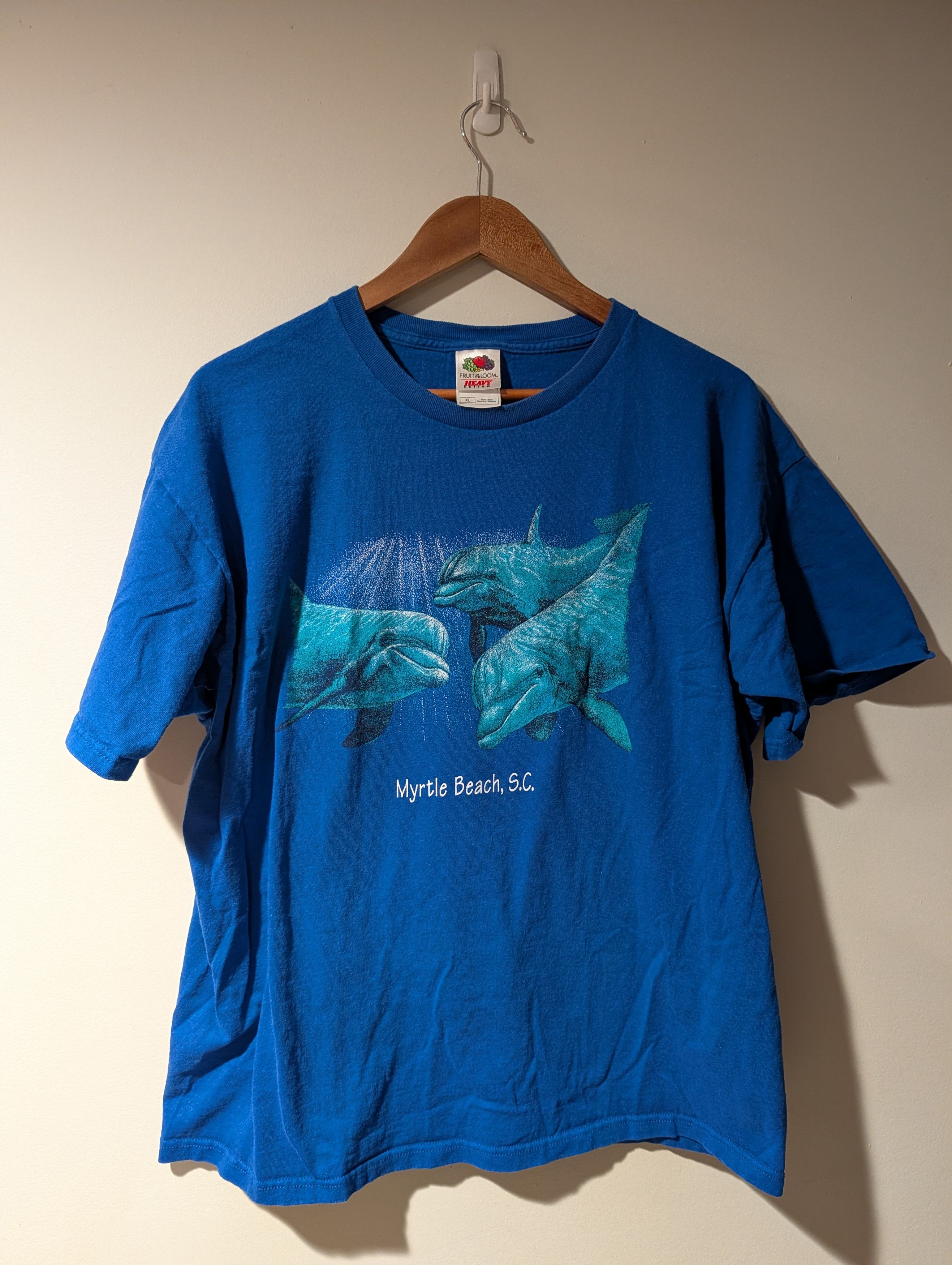 Arts & Science Vintage Y2K Dolphins Animal Nature Myrtle Carolina T-Shirt Size US XL / EU 56 / 4 - 1 Thumbnail