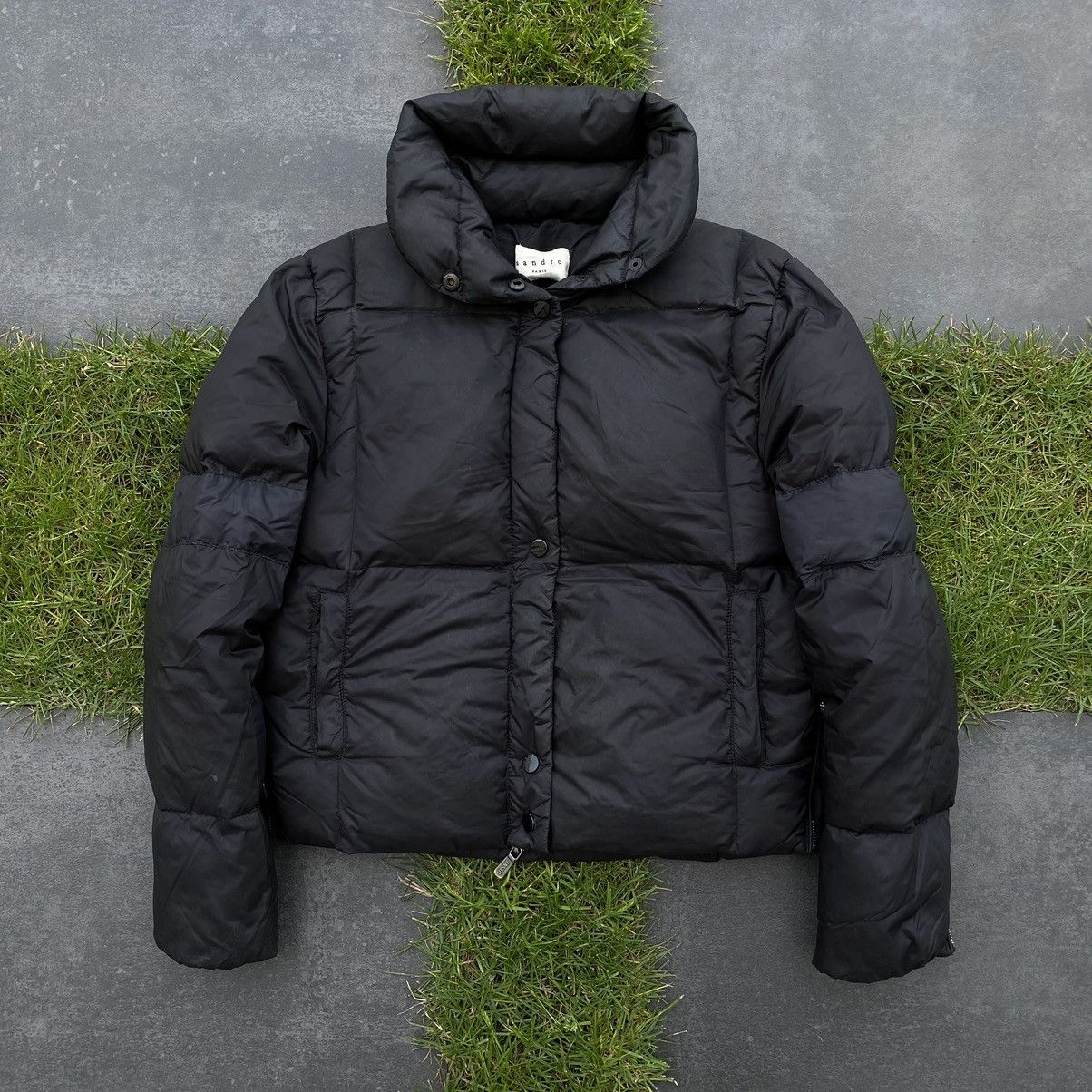 SANDRO PARIS VINTAGE 🦍 DOWN PUFFER JACKET WINTER LUXURY