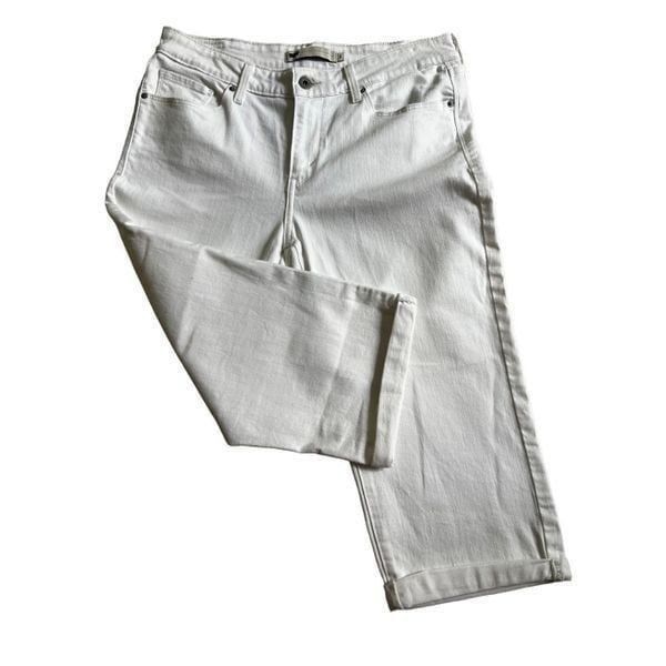 Levi's Levi’s White Capri Denim Cuffed Hem size 8 Size US 26 / EU 42 - 3 Thumbnail