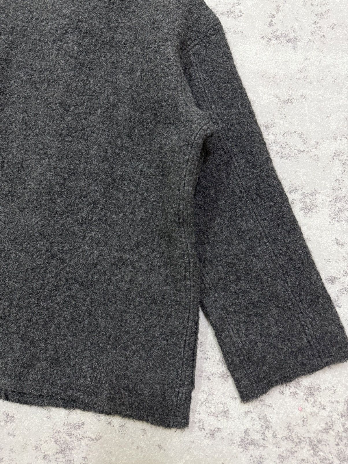 45rpm VINTAGE 45RPM MOHAIR CHARCOAL BLACK BUTTON UP JACKET Size US S / EU 44-46 / 1 - 12 Thumbnail