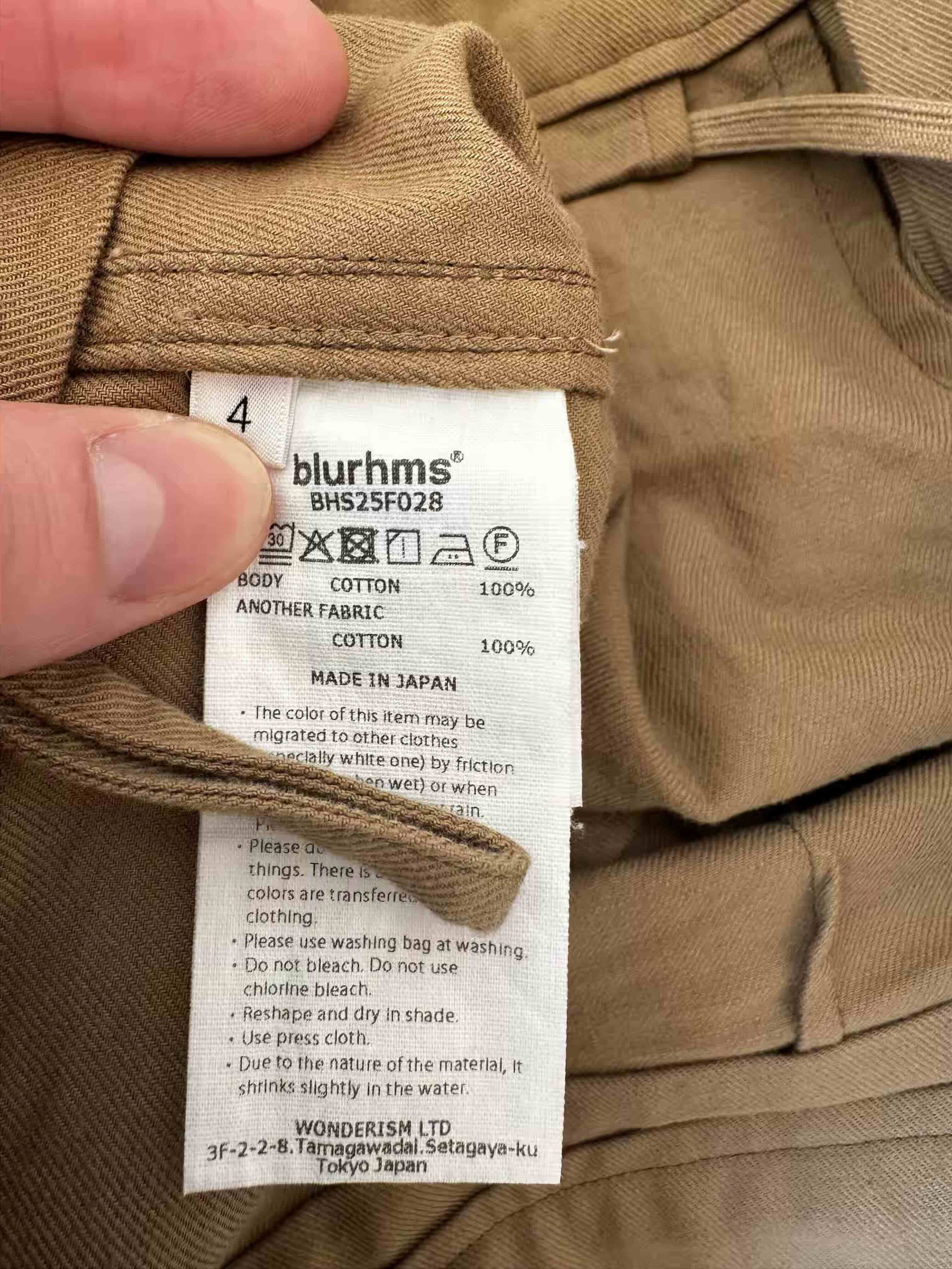 blurhms Cotton Serge Work Pants Size US 34 / EU 50 - 6 Thumbnail