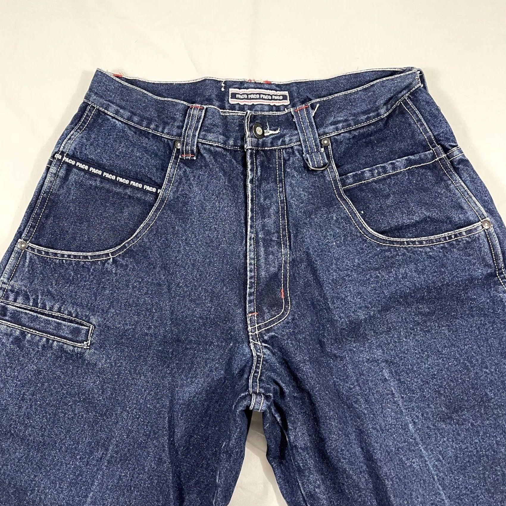 Vintage VINTAGE PACO Jeans Pants Baggy Wide-Leg 32x32 Denim Blue 90s Punk Grunge Hip Hop Unisex Adults Mens Womens Size US 32 / EU 48 - 6 Thumbnail