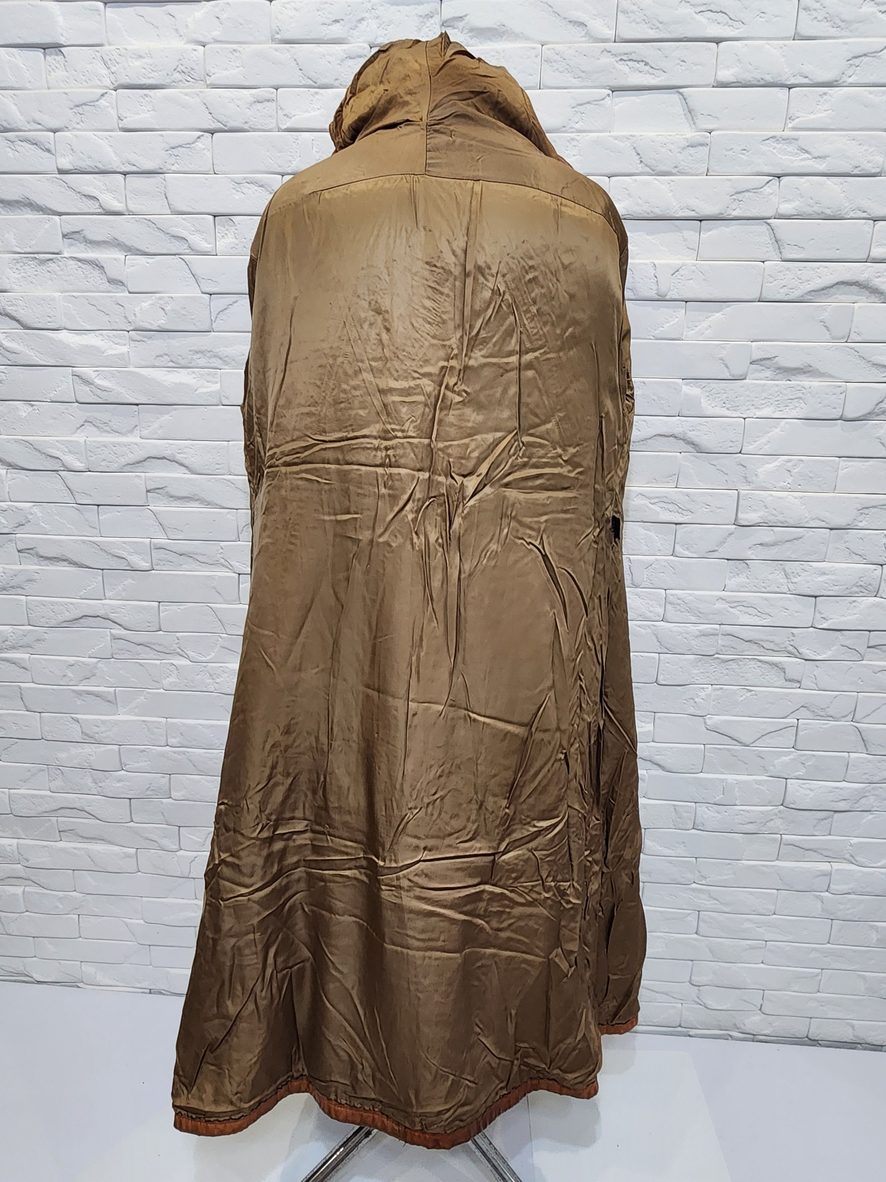 Vintage Brown women's leather jacket with a hood. Size XL / US 12-14 / IT 48-50 - 10 Thumbnail