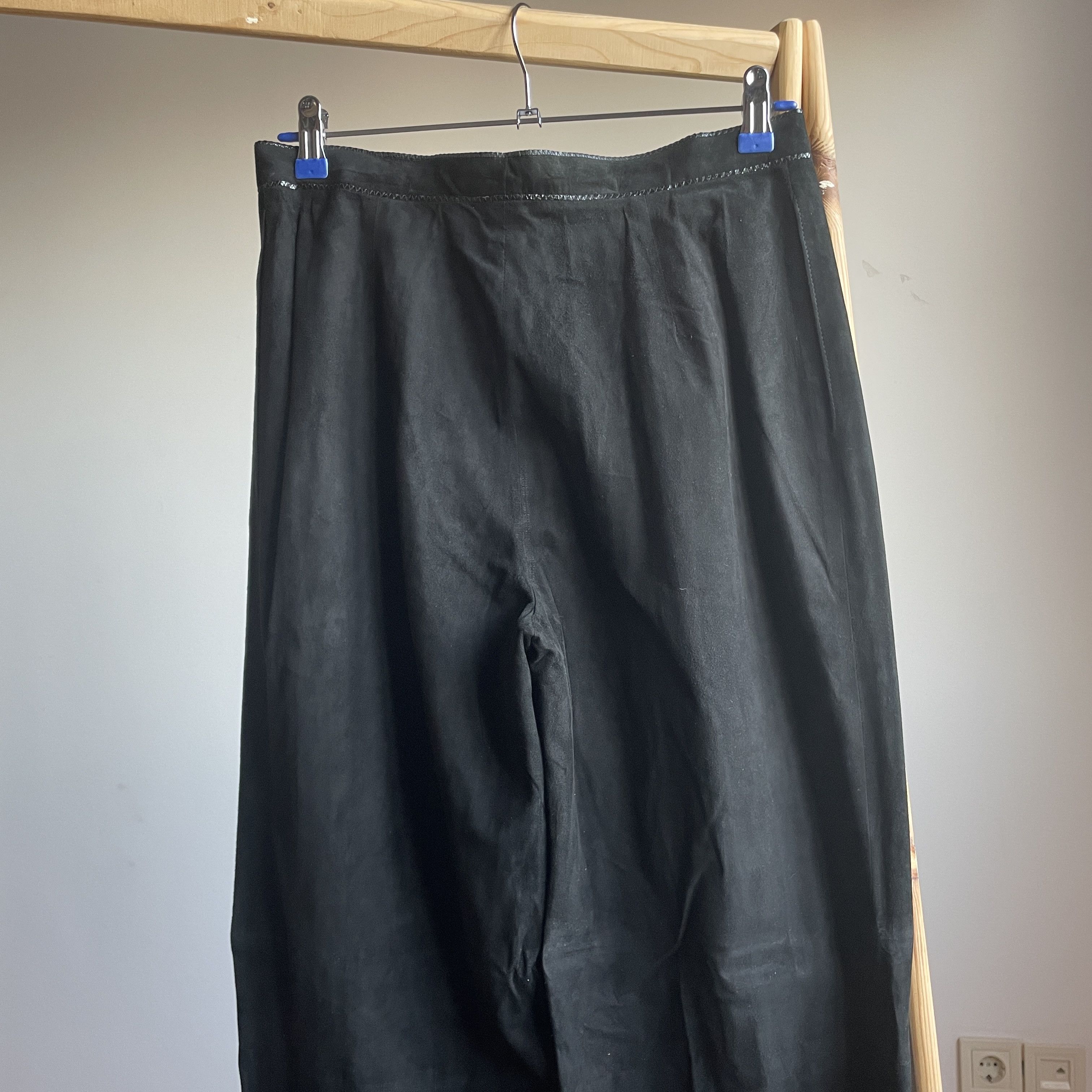 Roberto Cavalli Roberto Cavalli Firenze Vtg 80's Womens Leather Suede Pants Size 34" / US 12 / IT 48 - 4 Thumbnail