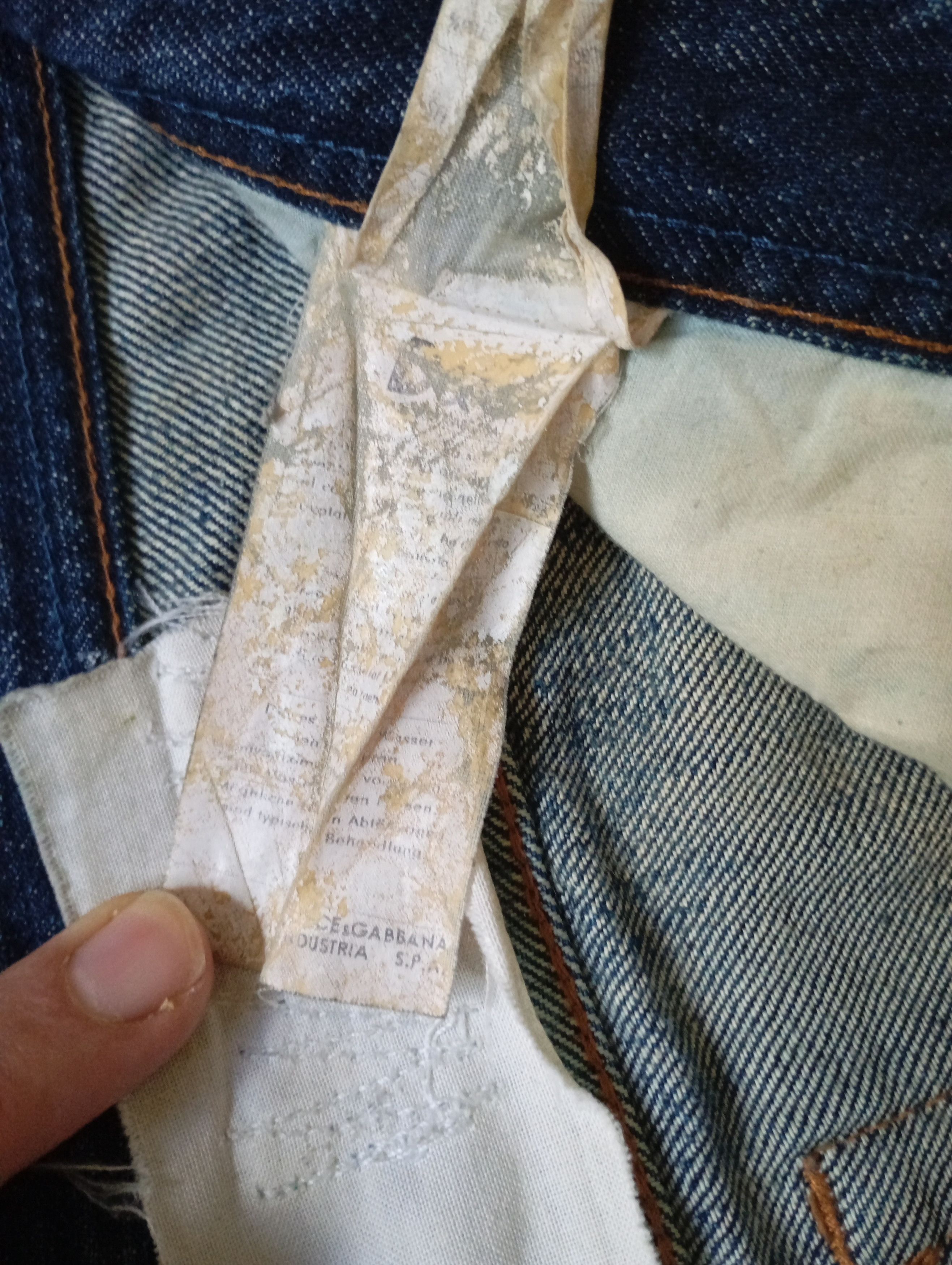 Dolce & Gabbana Dolce & Gabbana Y2k Distressed Patchwork Denim Pants Size US 32 / EU 48 - 7 Thumbnail