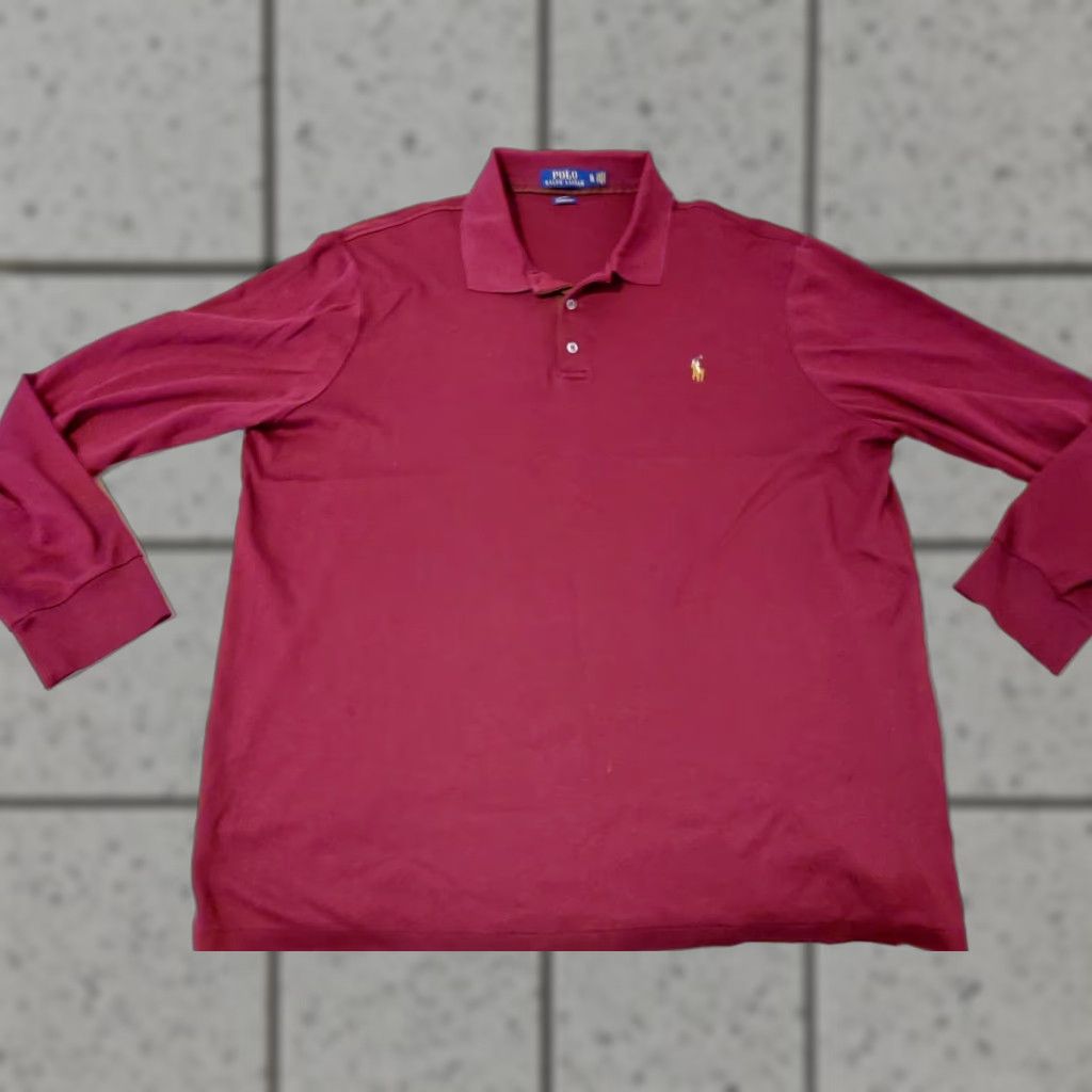 Polo Ralph Lauren Polo Ralph Lauren Shirt XL Mens Red Cotton Short Sleeve Size US XL / EU 56 / 4 - 1 Thumbnail
