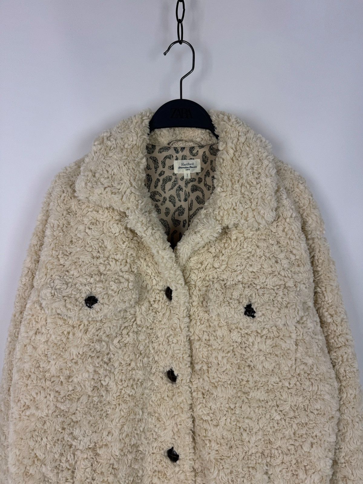 Hartford Hartford Teddy Sherpa Cream Women’s Jacket Size XS / US 0-2 / IT 36-38 - 2 Thumbnail