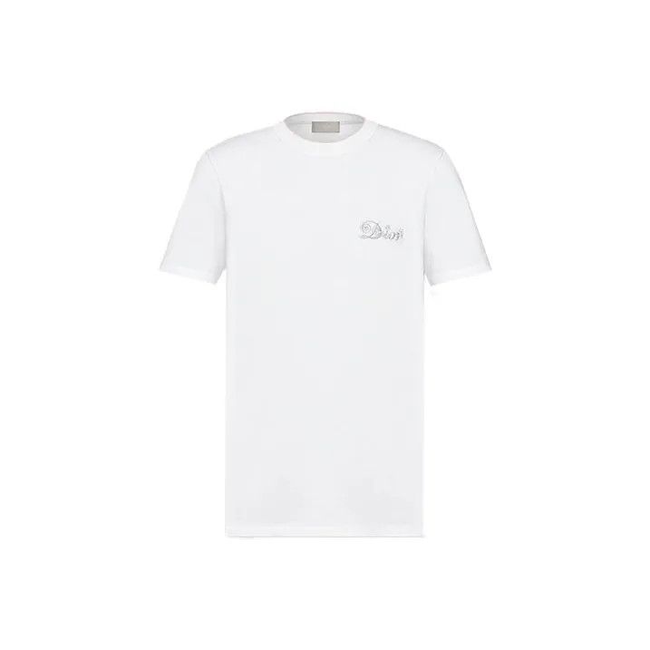 Dior Dior x Kenny Scharf White Graphic Short Sleeve T-Shirt 0079 Size US L / EU 52-54 / 3 - 1 Thumbnail