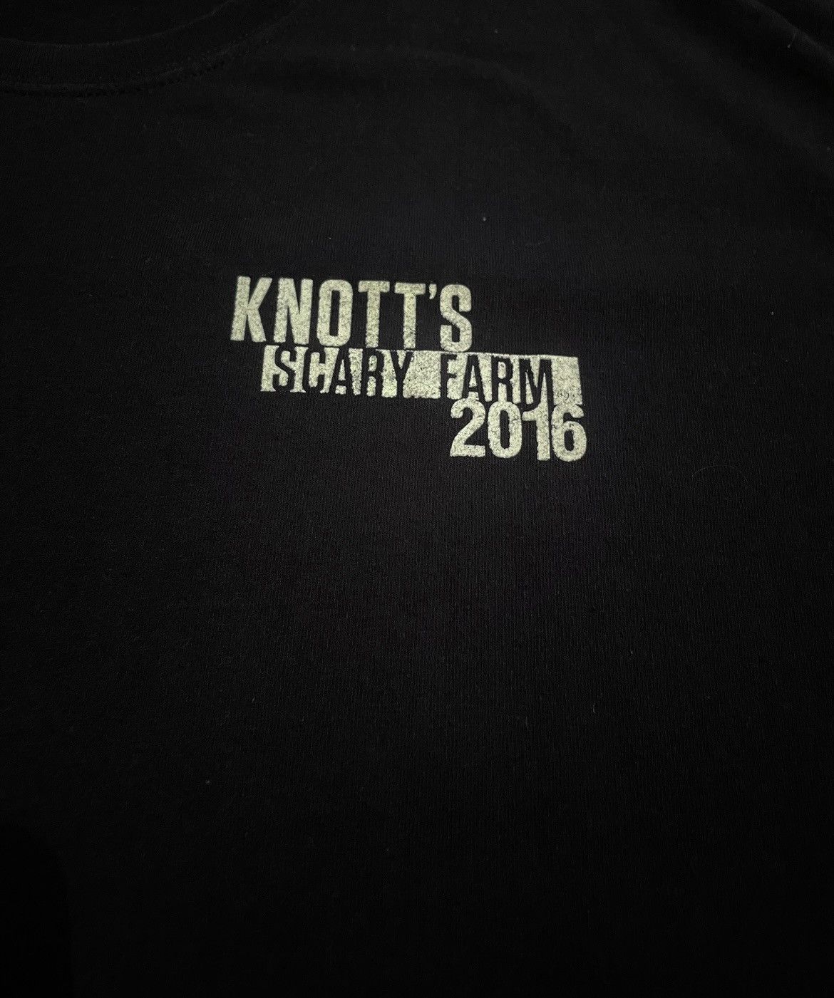 Gildan KNOTTS SCARY FARM vintage y2k black shirt Halloween Size XL Size US XL / EU 56 / 4 - 4 Thumbnail