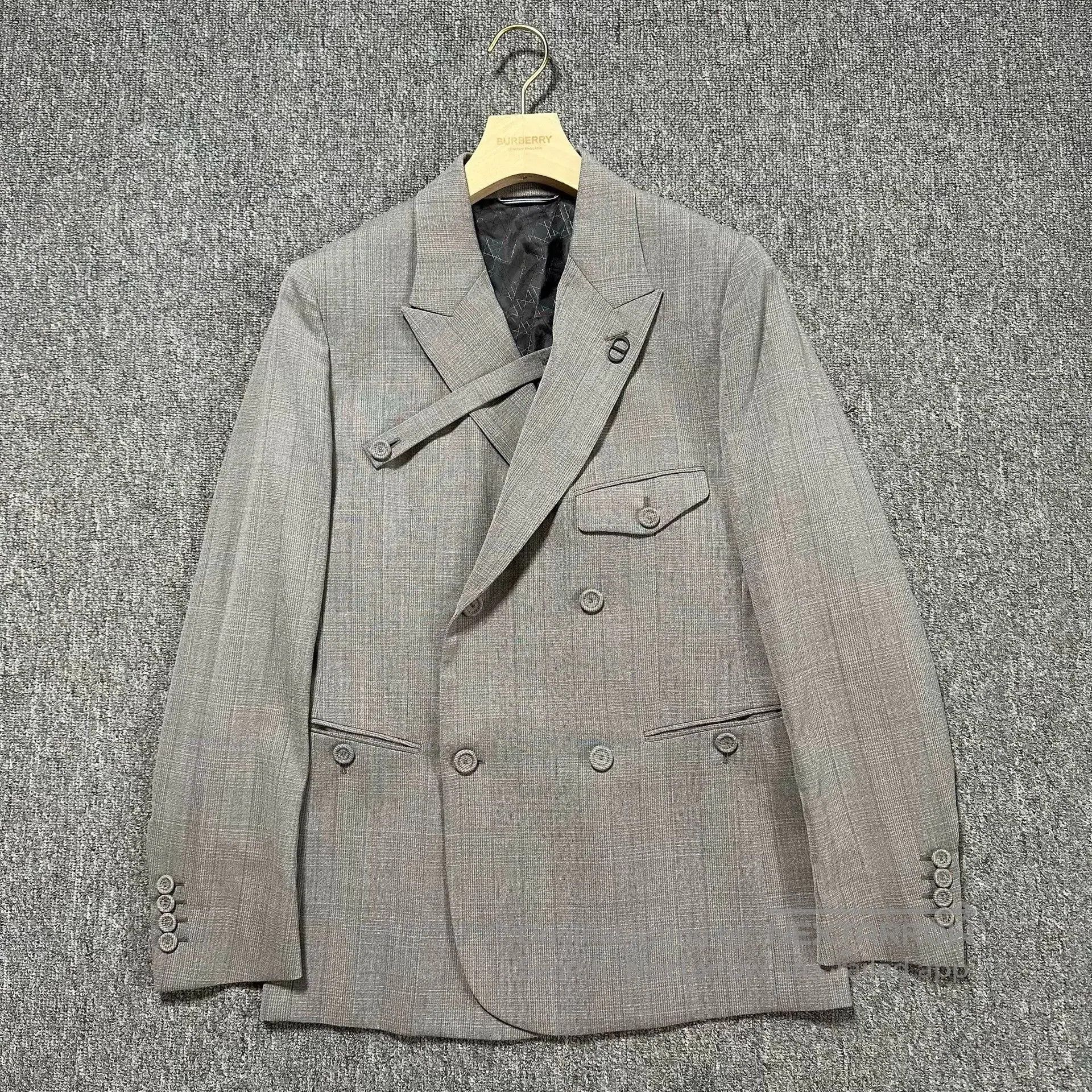 Dior Dior Gray Double Breasted Suit Jacket. Size US M / EU 48-50 / 2 - 1 Thumbnail