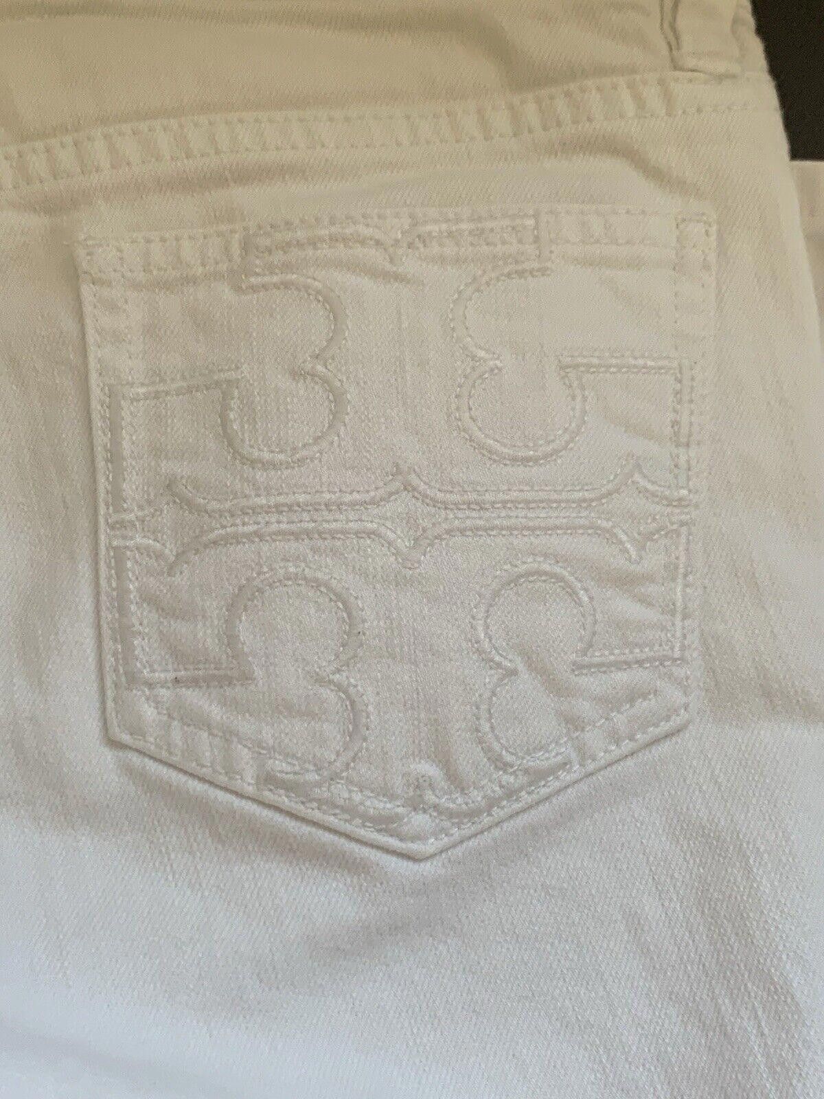 Tory Burch Tory Burch Womens Mid Rise Straight Cropped Jeans White Size 42" / US 20 - 3 Thumbnail