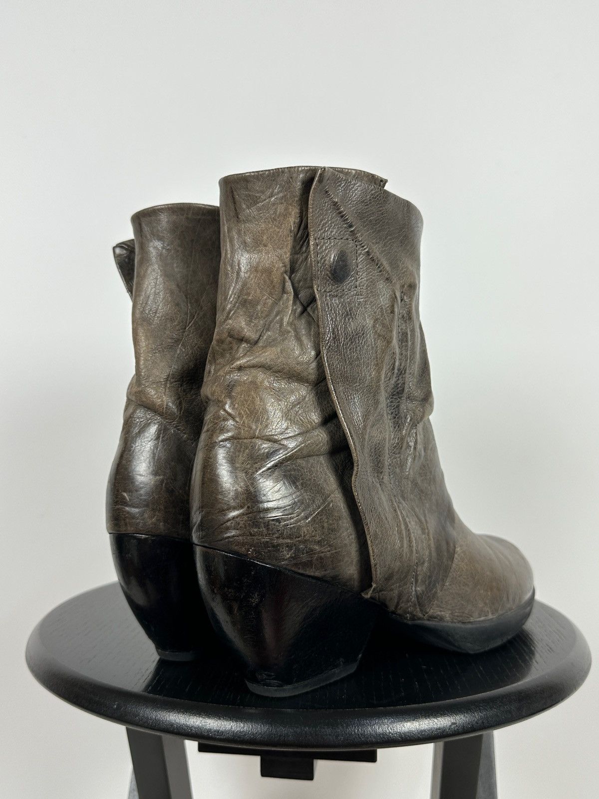 A.S.98 A.S.98. Airstep Leather Biker Ankle Boots Size US 11 / IT 41 - 4 Thumbnail