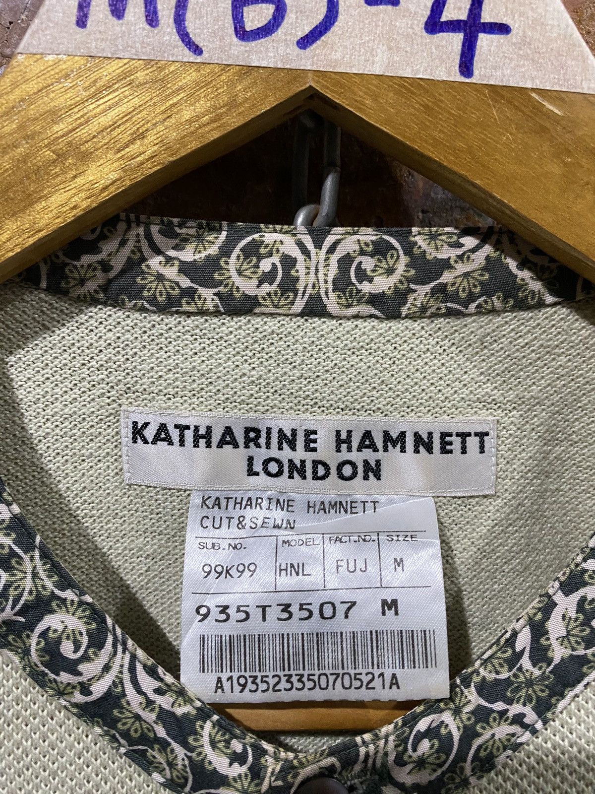 Japanese Brand × Katharine Hamnett London × PHENOMENON 2000s Hamnett floral hem wafer shirt Size US M / EU 48-50 / 2 - 8 Thumbnail