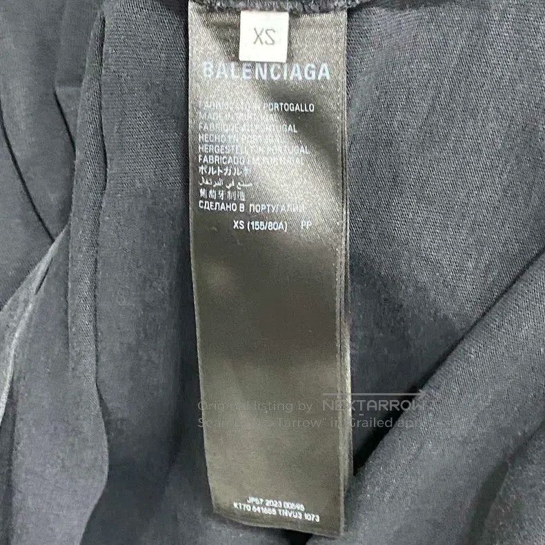 Balenciaga Balenciaga Back water drop logo short-sleeve Size US XS / EU 42 / 0 - 6 Thumbnail