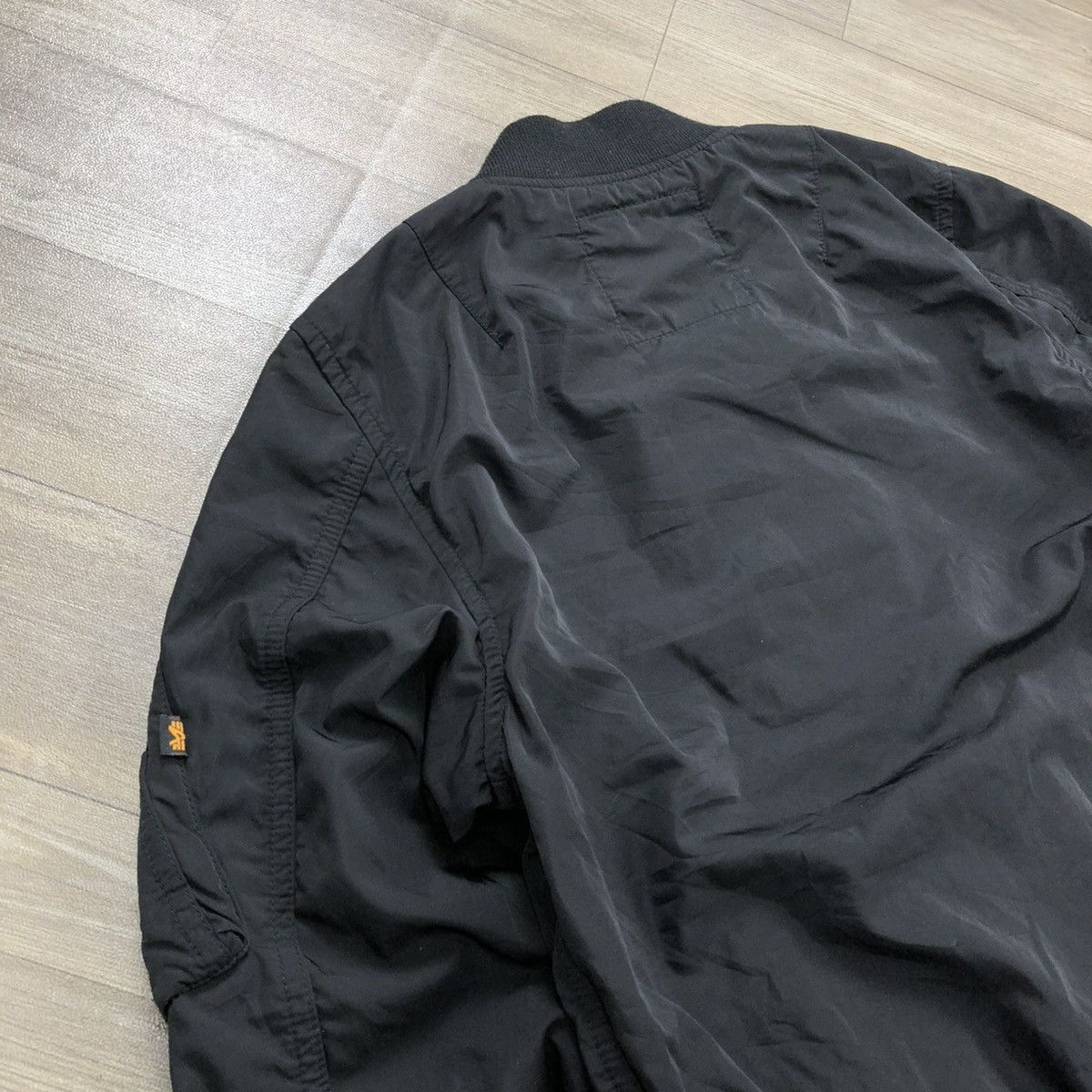 Alpha Industries Vintage Alpha Industries MA-1 Military Black Bomber Jacket Size US S / EU 44-46 / 1 - 11 Thumbnail