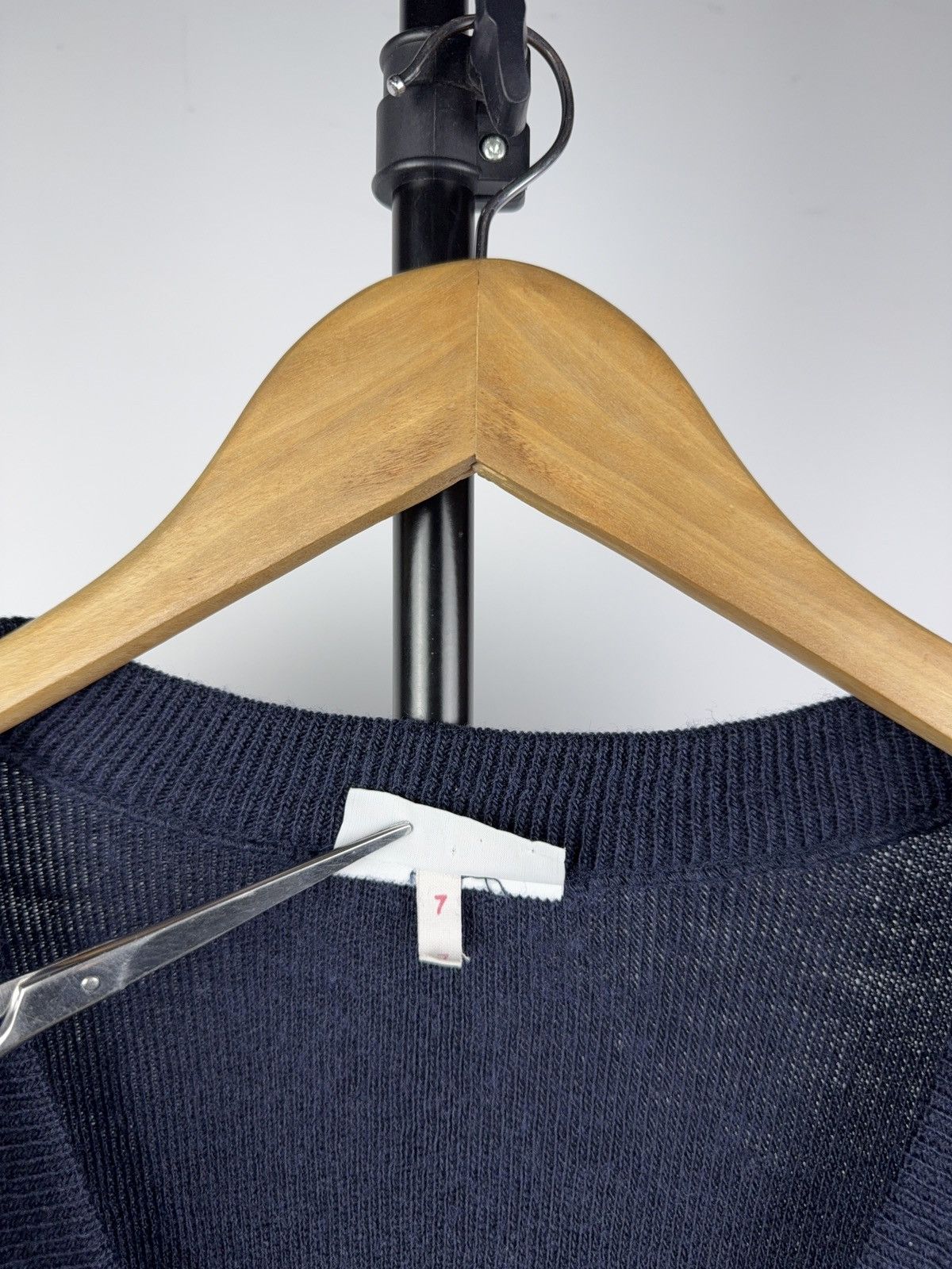 Lacoste Vintage Lacoste Made In France Wool Blend Cardigan Navy XL Size US L / EU 52-54 / 3 - 6 Thumbnail