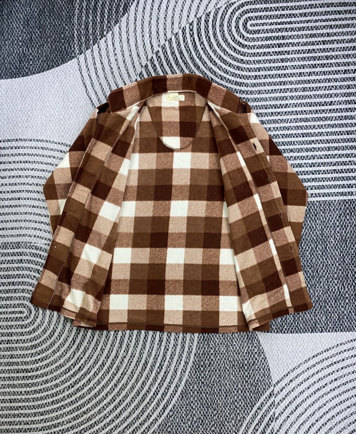 Pierre Balmain Vintage Pierre Balmain Checked Brown Flannel Shirt Size US XL / EU 56 / 4 - 6 Thumbnail