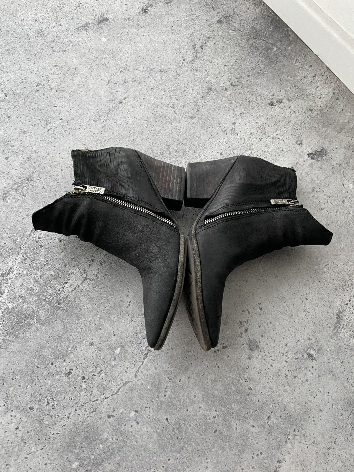 A.S.98 A.S.98 Airstep Cossacks Avant Garde Black Leather Shoes Size US 7 / IT 37 - 6 Thumbnail