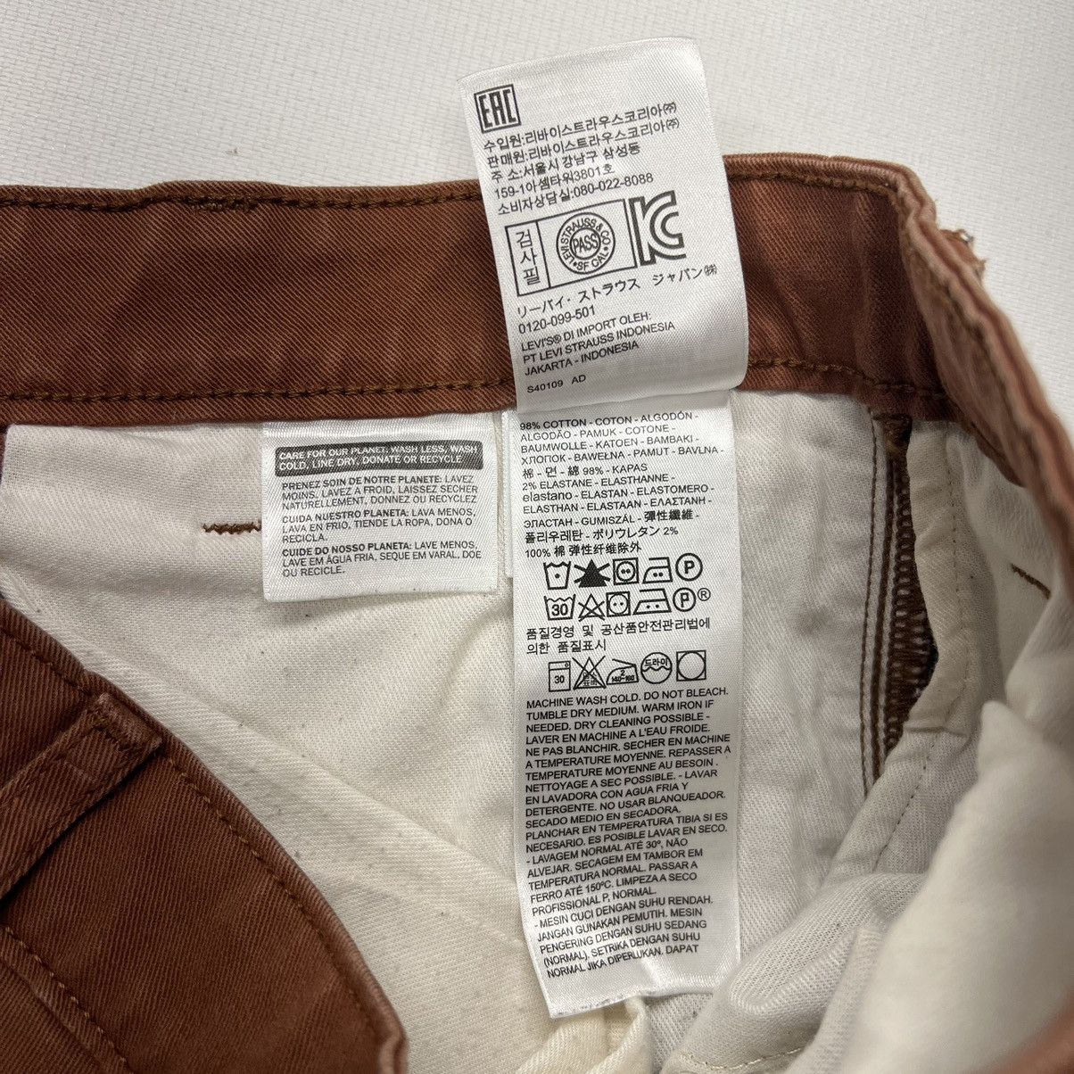 Levi's Levis Cargo Pants Brown Slim Taper Pocket Workwear Utility Size US 29 - 9 Thumbnail