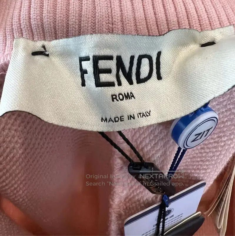 Fendi FENDI Pink Cotton Casual Pants for Women . Size 23" - 4 Thumbnail