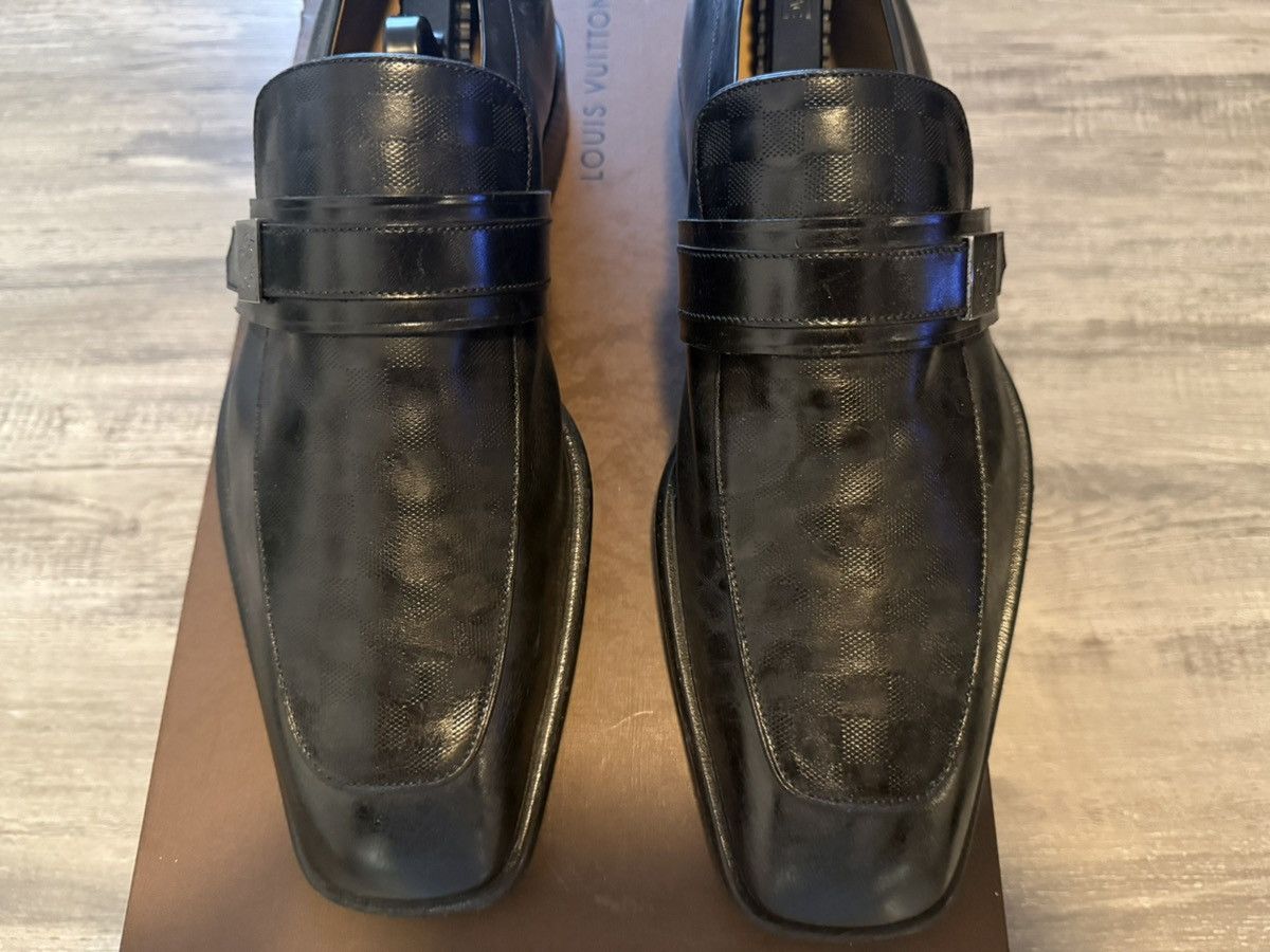 Louis Vuitton Vintage Louis Vuitton Damier Leather Loafers Size US 9.5 / EU 42-43 - 8 Thumbnail