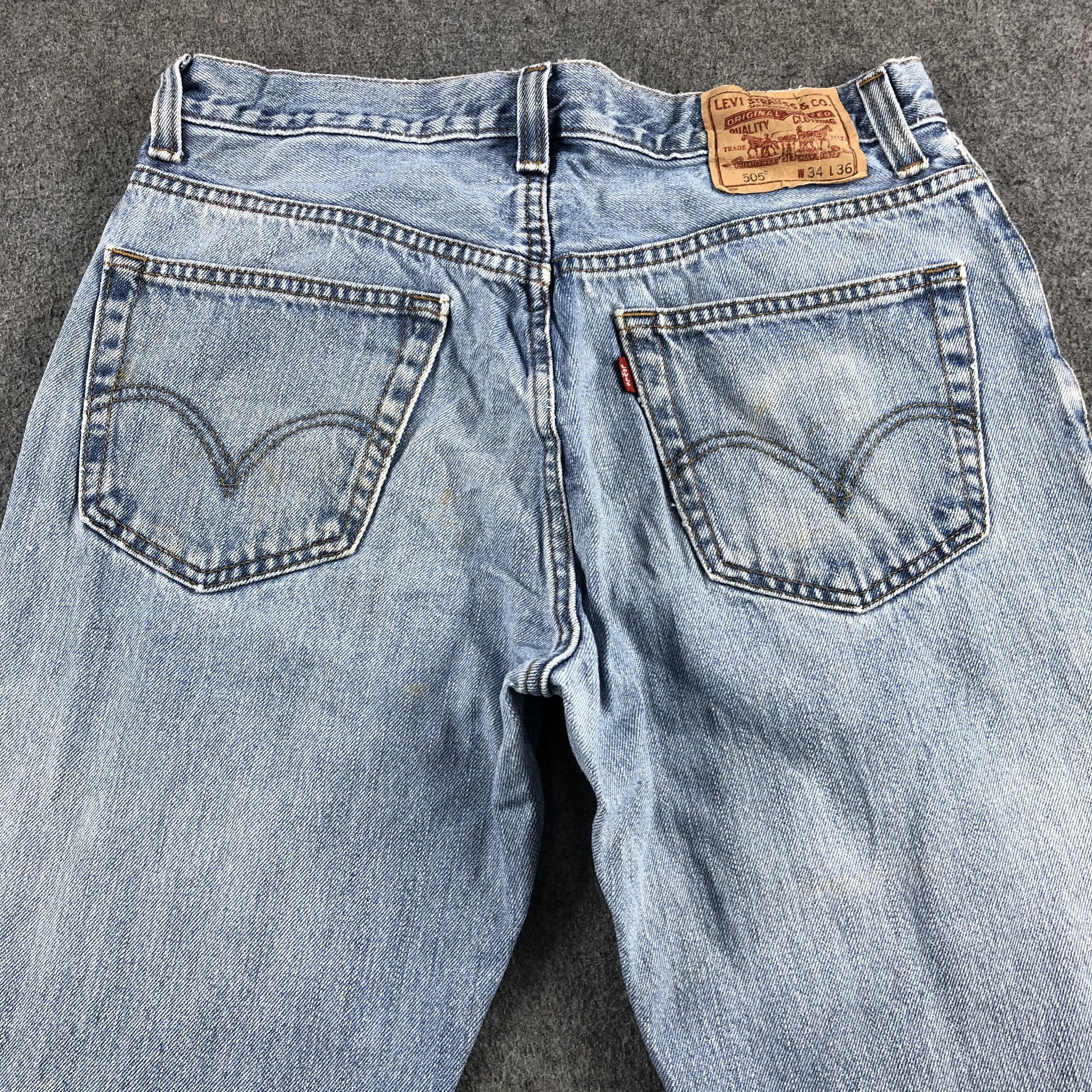 Levi's Vintage Light Wash Levis 505 Jeans-J2177 Size US 33 - 4 Thumbnail