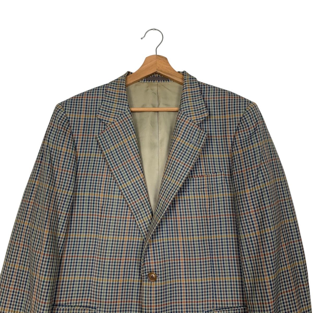 Burberry Vintage 90's BURBERRYS Checked Suit Jacket Blazer #2730-C123 Size US M / EU 48-50 / 2 - 2 Thumbnail