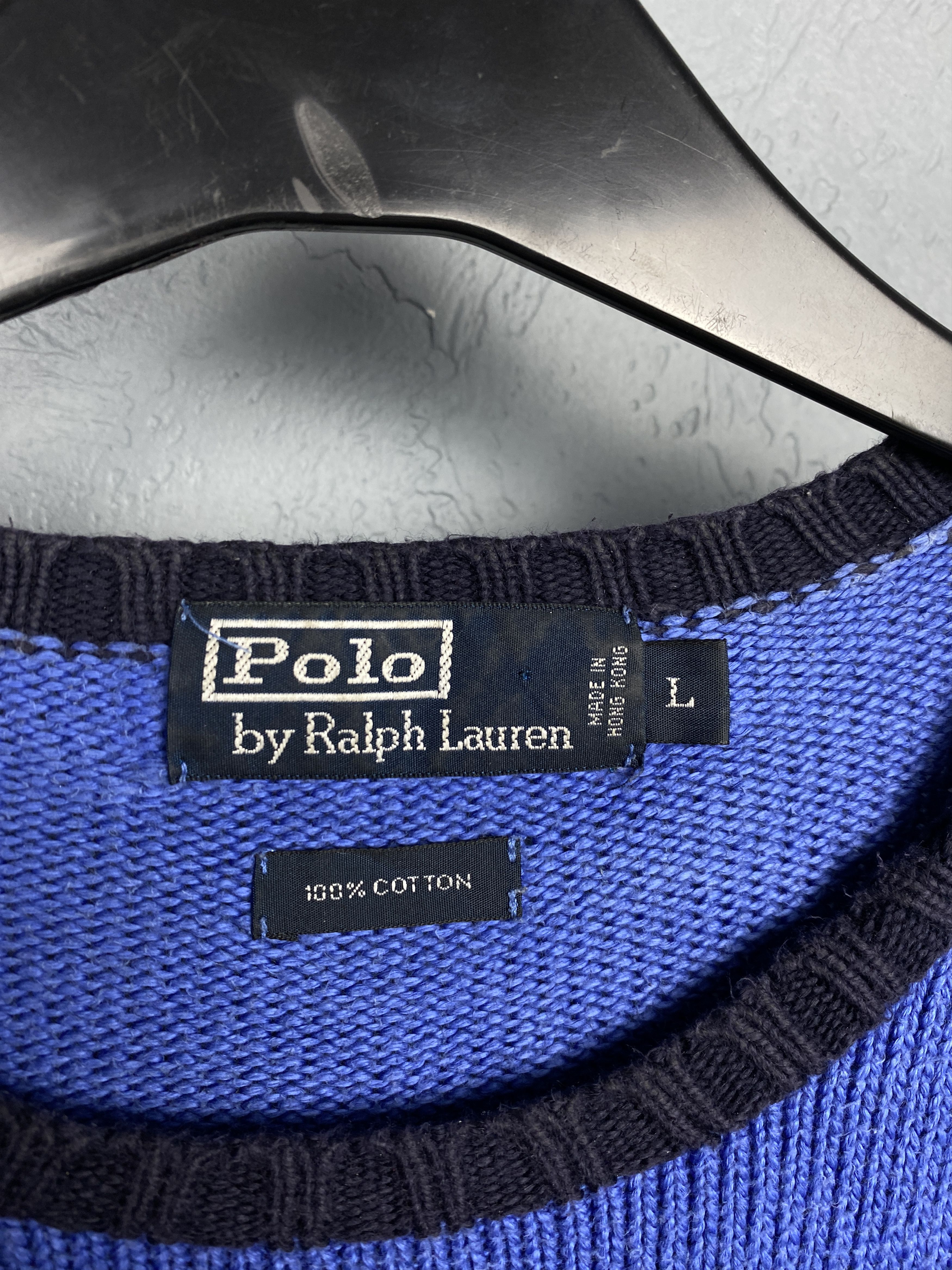 Polo Ralph Lauren Polo Ralph Lauren 90s Vintage Mens Knit Sweater Size US L / EU 52-54 / 3 - 4 Thumbnail