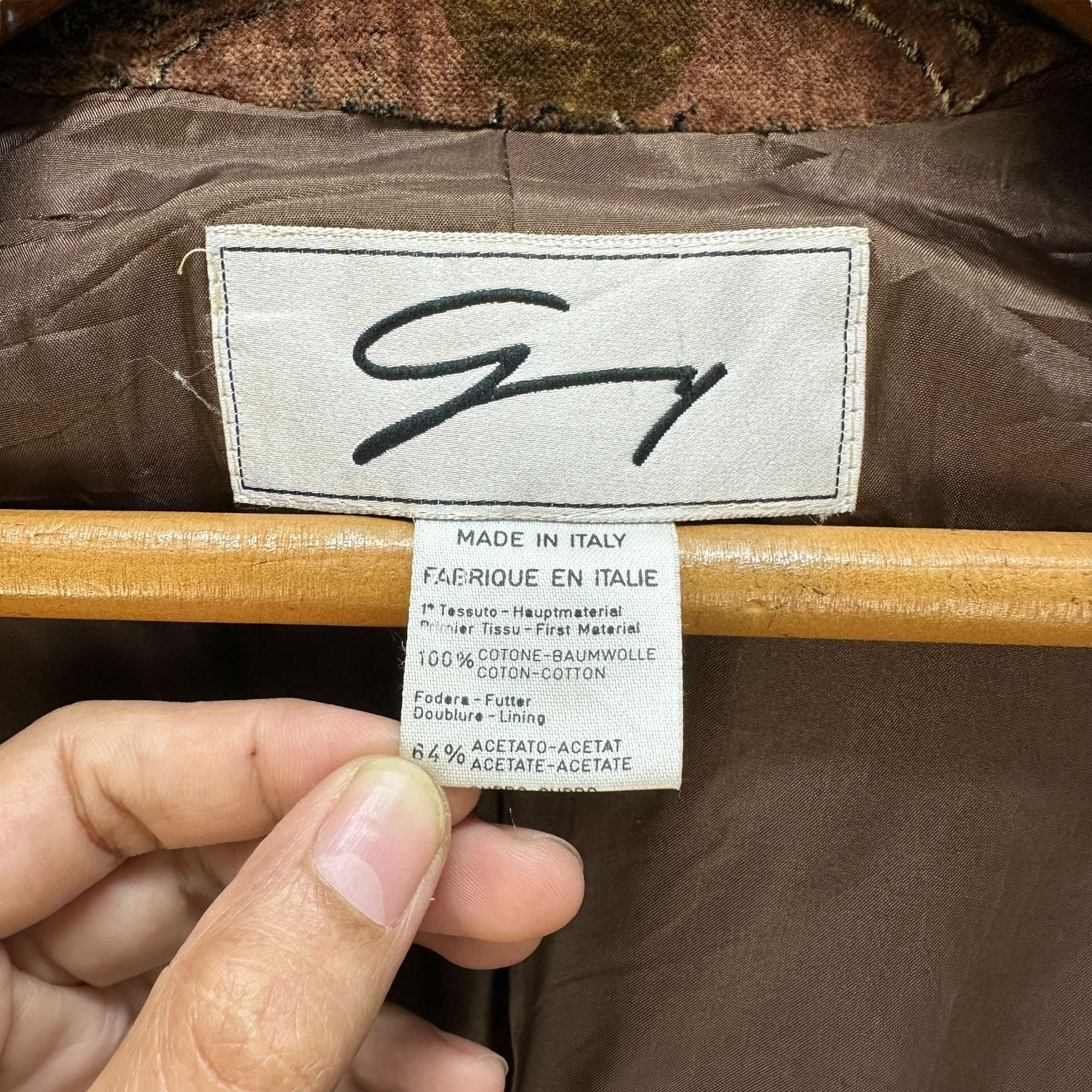 Vintage 80’s GENNY By Gianni Versace Buttonless Jacket #A64-1537 Size M / US 6-8 / IT 42-44 - 7 Thumbnail