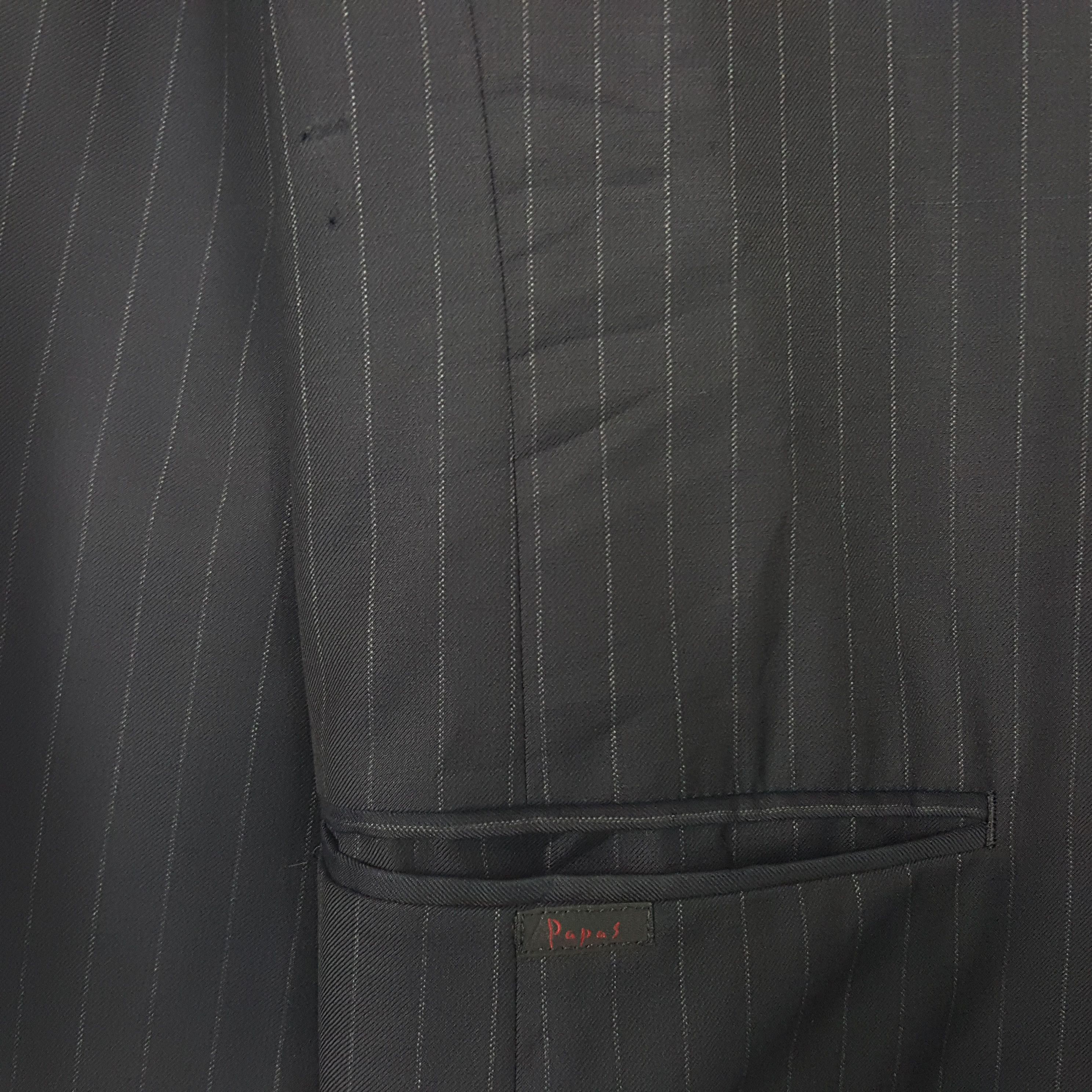 Japanese Brand × Loro Piana × Vintage Vintage Papas Loro Piana Striped Blazer Coat Jacket Size 46S - 3 Thumbnail
