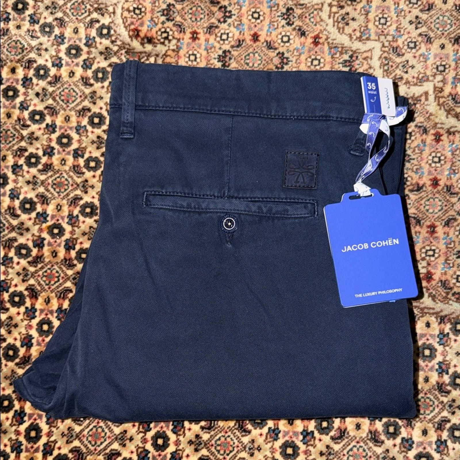 Jacob Cohen Jacob Cohen Dark Blue Trousers Men's Pants Size 35 Size US 35 - 1 Thumbnail