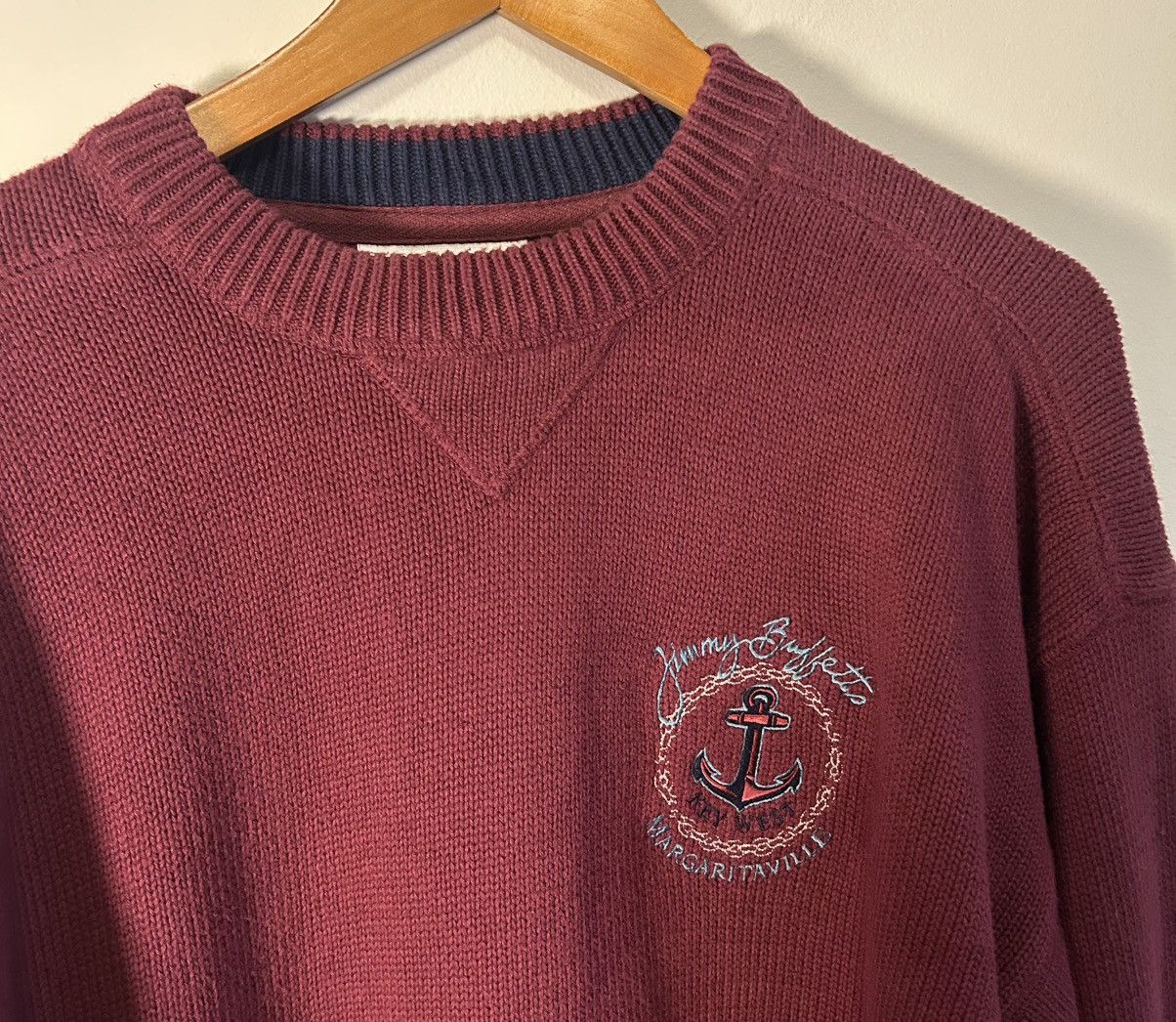 Gear for Sports VTG Jimmy Buffett’s Margaritaville Men's Sweater Burgundy Size US L / EU 52-54 / 3 - 4 Thumbnail