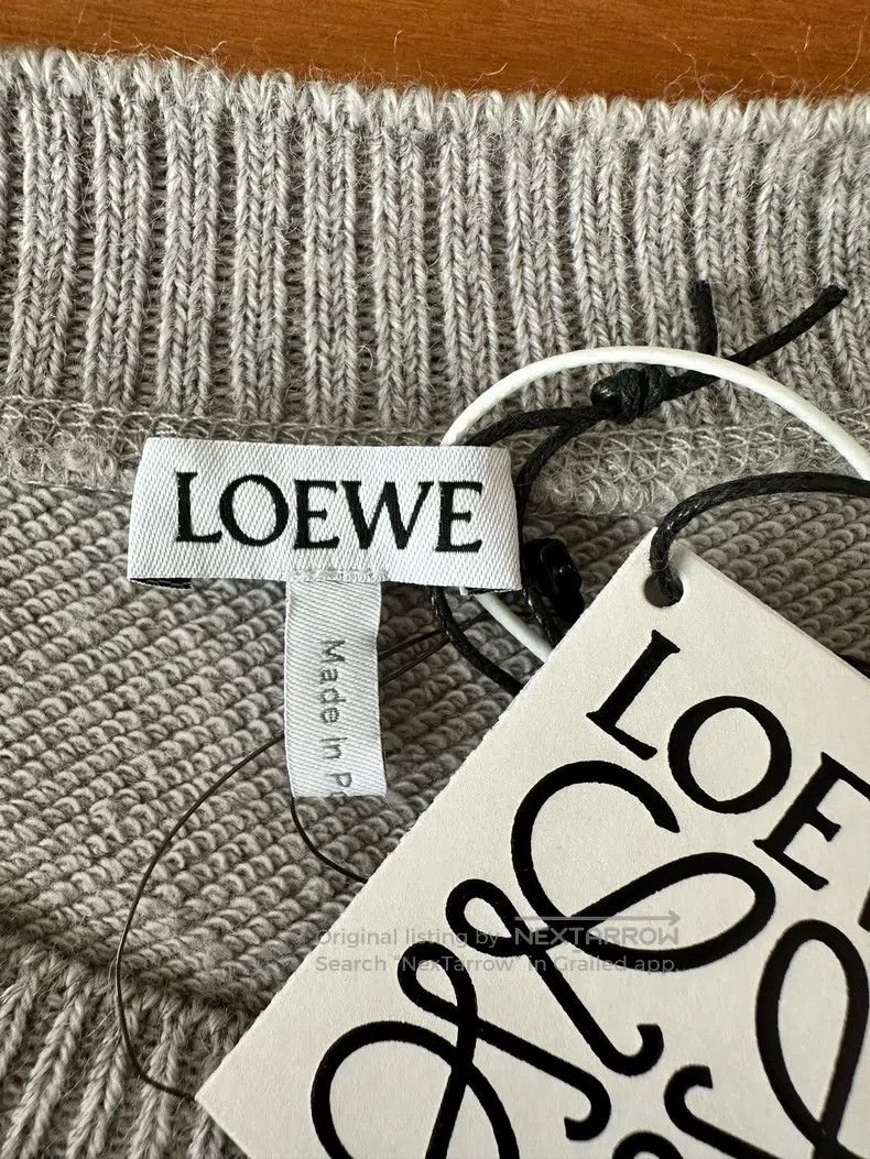 Loewe Loewe Chest Embroidered Round Neck Sports Hoodie Size M / US 6-8 / IT 42-44 - 4 Thumbnail